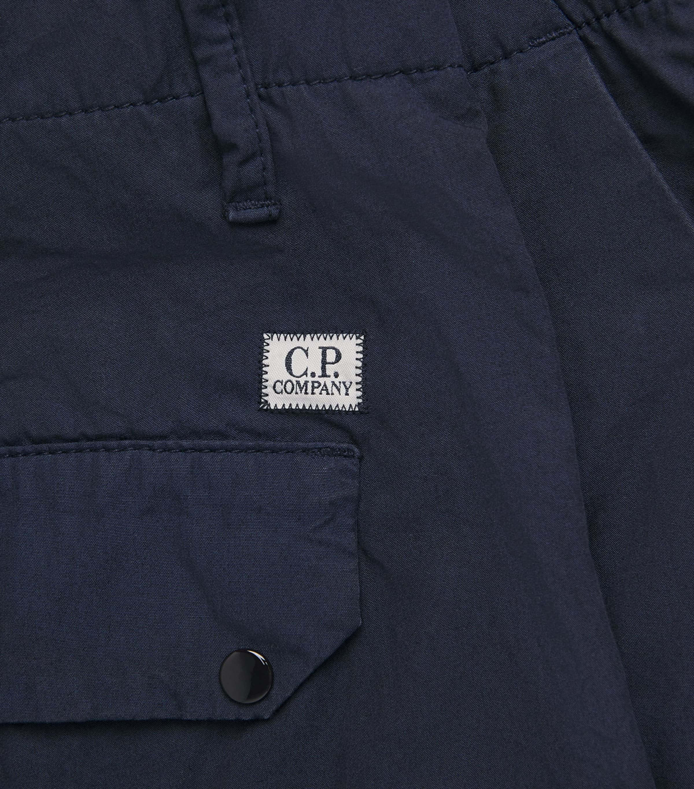 C.P. Company Mens Cotton Lens Cargo Trousers Midnight Navy Image 6