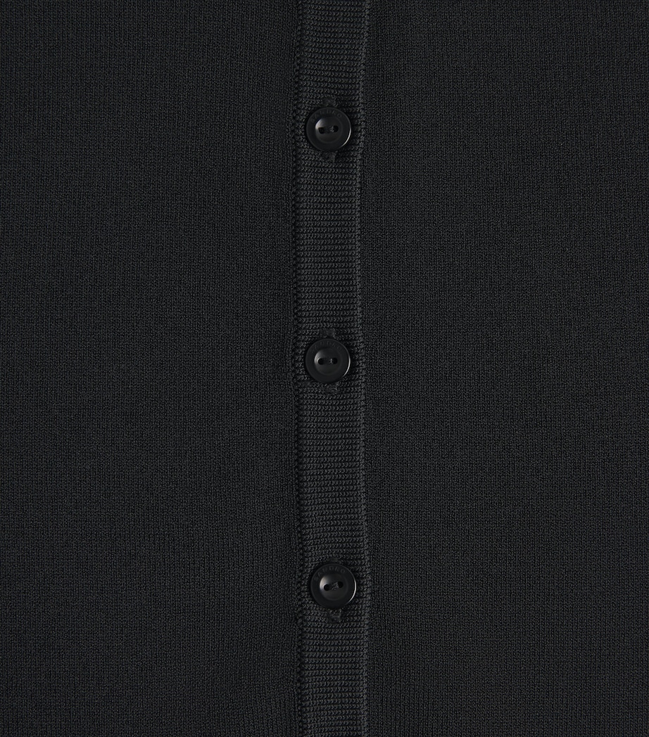 Sandro Paris Womens Cropped Cardigan Black Image 6