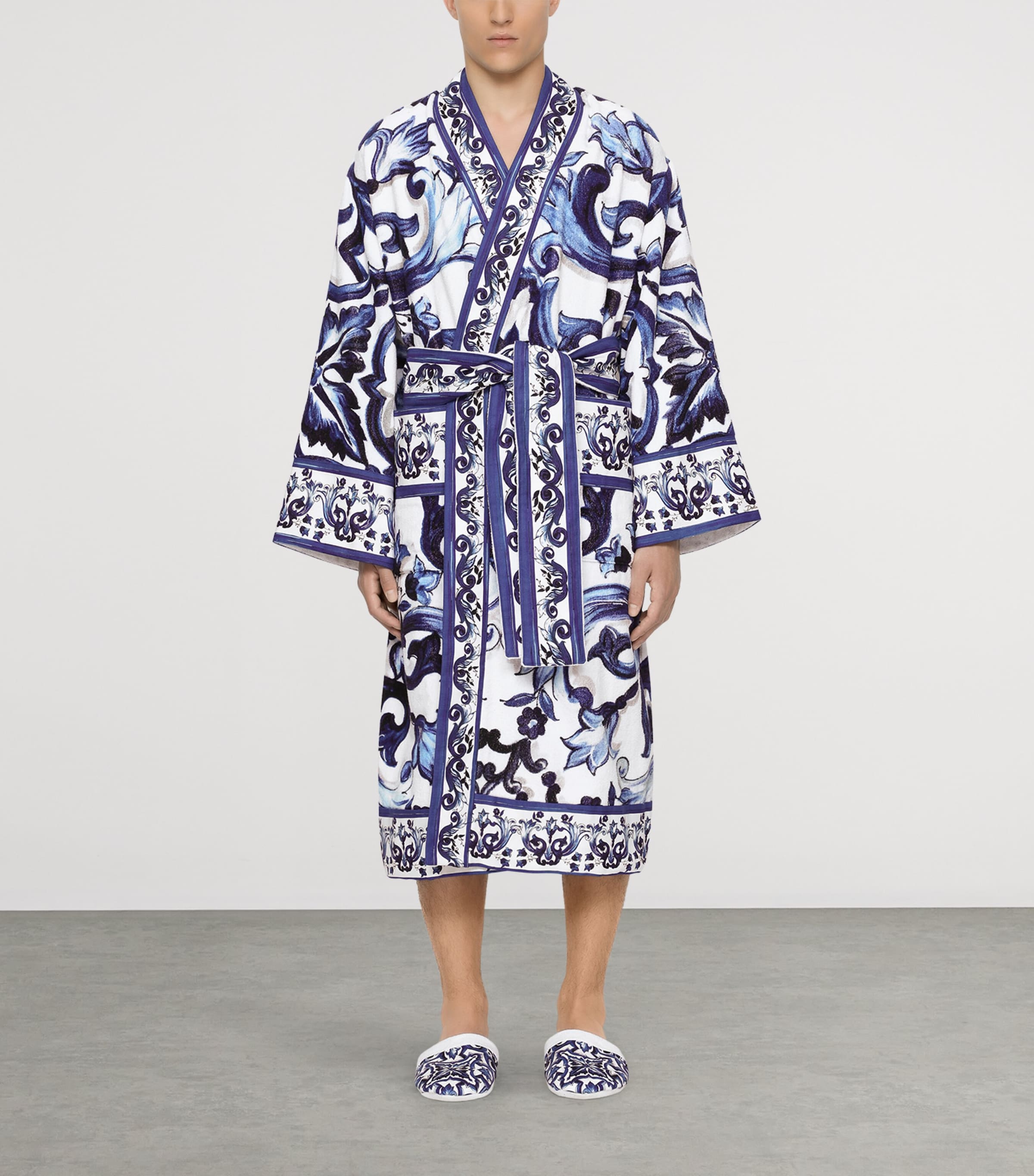 Terry Cotton Blu Mediterraneo Robe UB001 BLU MEDITERRAN Image 7
