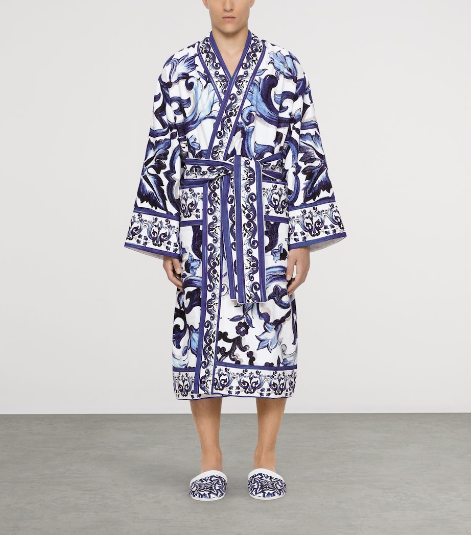 Terry Cotton Blu Mediterraneo Robe UB001 BLU MEDITERRAN Image 7