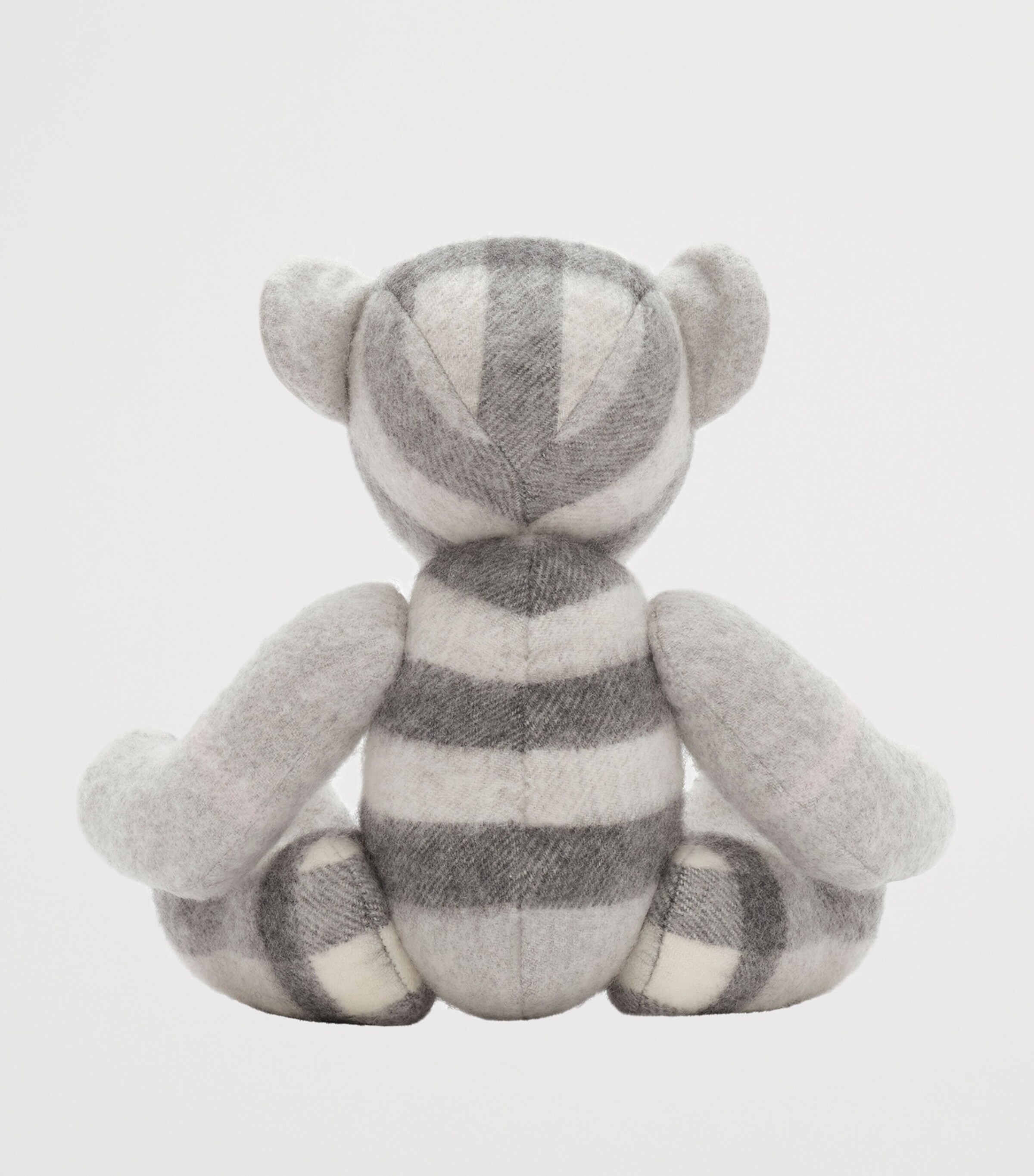Burberry Check Thomas Bear Mitten Grey Image 3