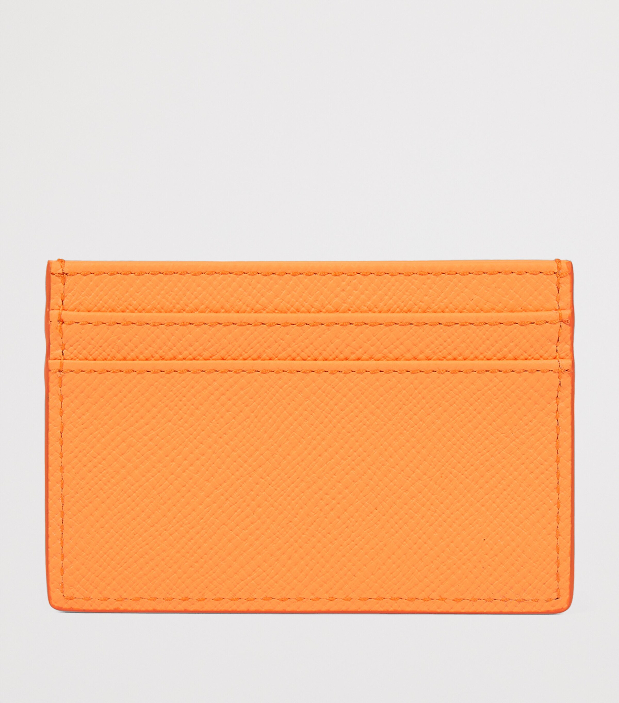 Smythson Calfskin Panama Card Holder Light Orange Image 3