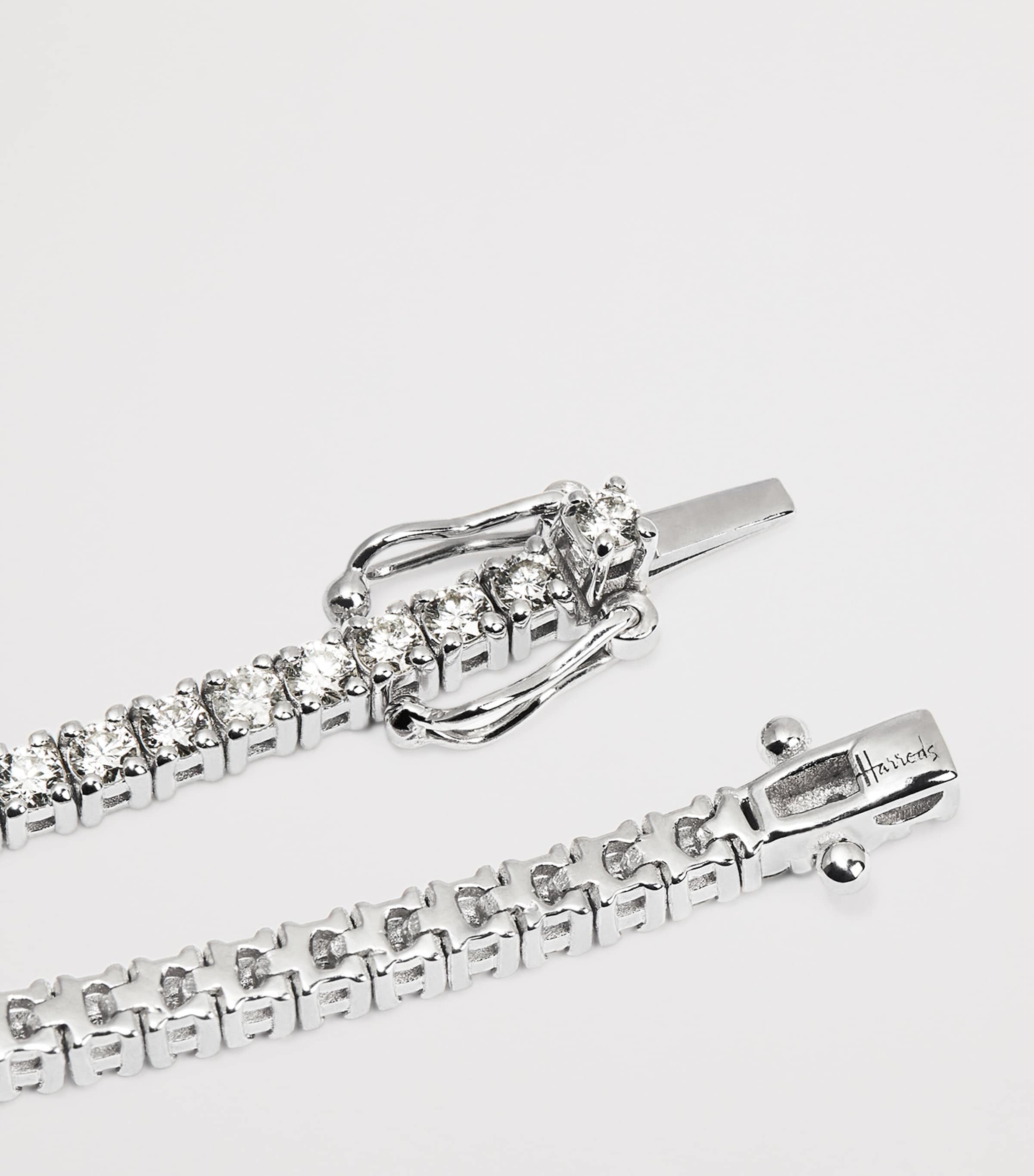 White Gold and Diamond Tennis Bracelet (2.00ct) WHITE GOLD Image 4