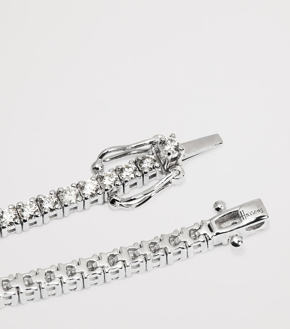 White Gold and Diamond Tennis Bracelet (2.00ct) WHITE GOLD Image 4