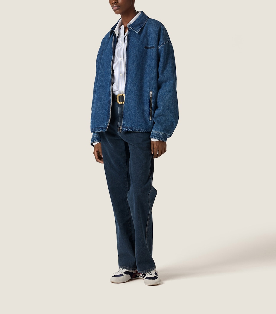 Denim-Cashmere Jacket F0008 Image 2