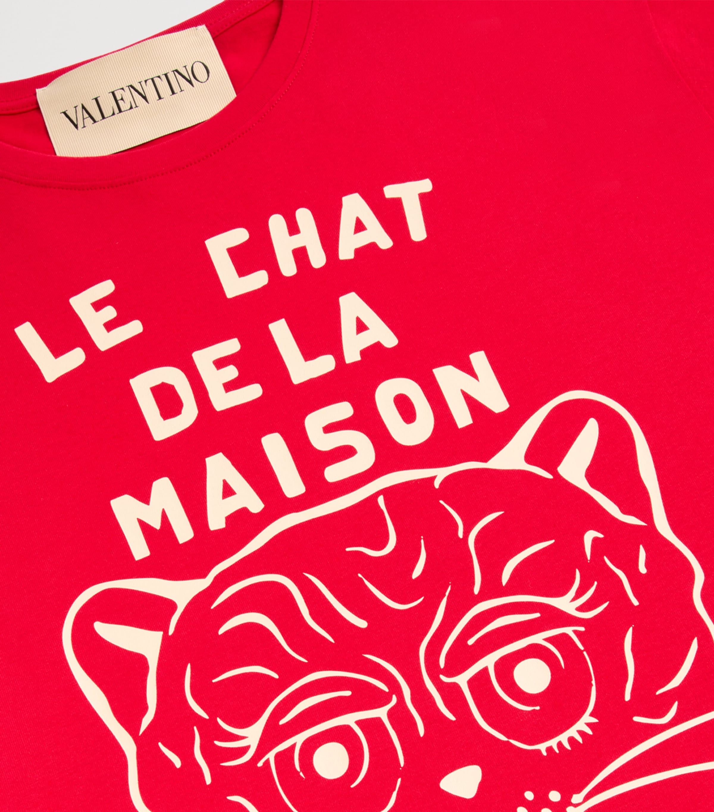 Tシャツ・カットソー VALENTINO Le Chat de la Maison jersey T-shirt Valentino Le Chat de La Maison T-Shirt | Harrods US