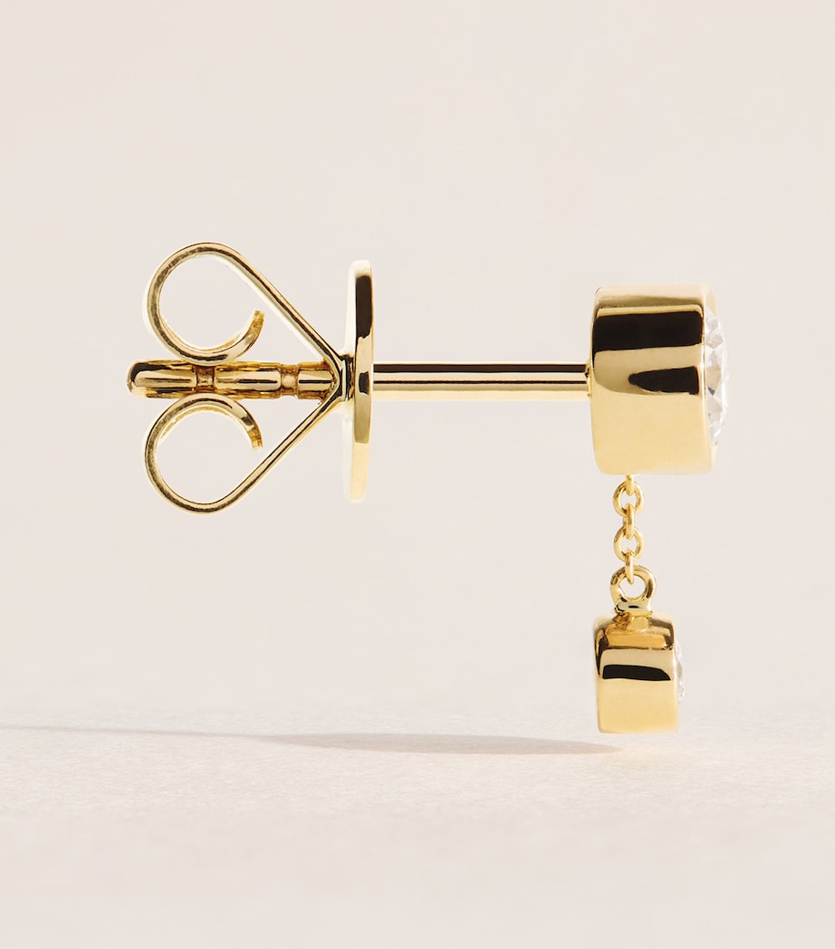 Sophie Bille Brahe Yellow Gold and Diamond Lou Single Earring Yellow Gold Image 3