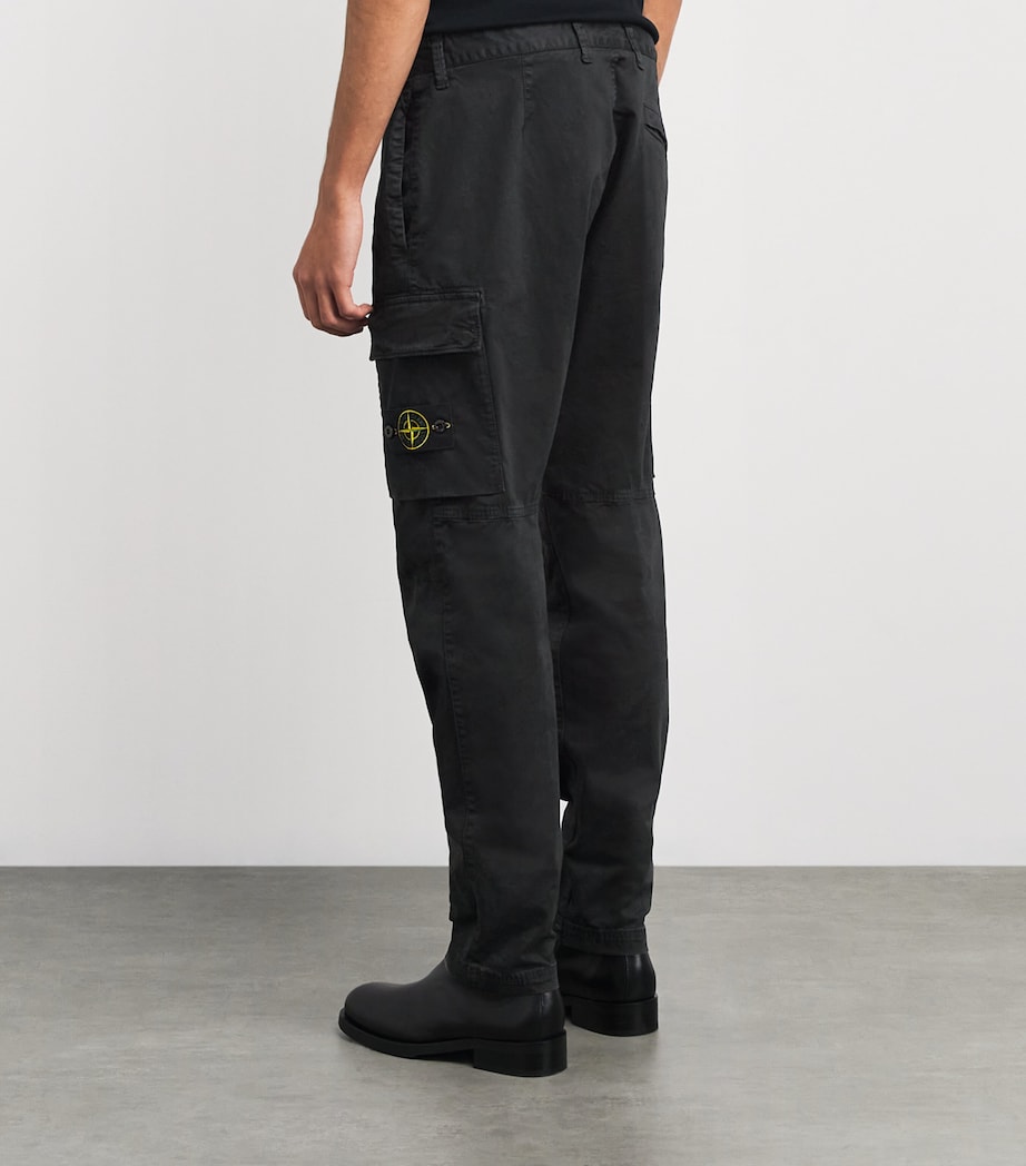 Stretch-Cotton Cargo Trousers V0129 Image 4