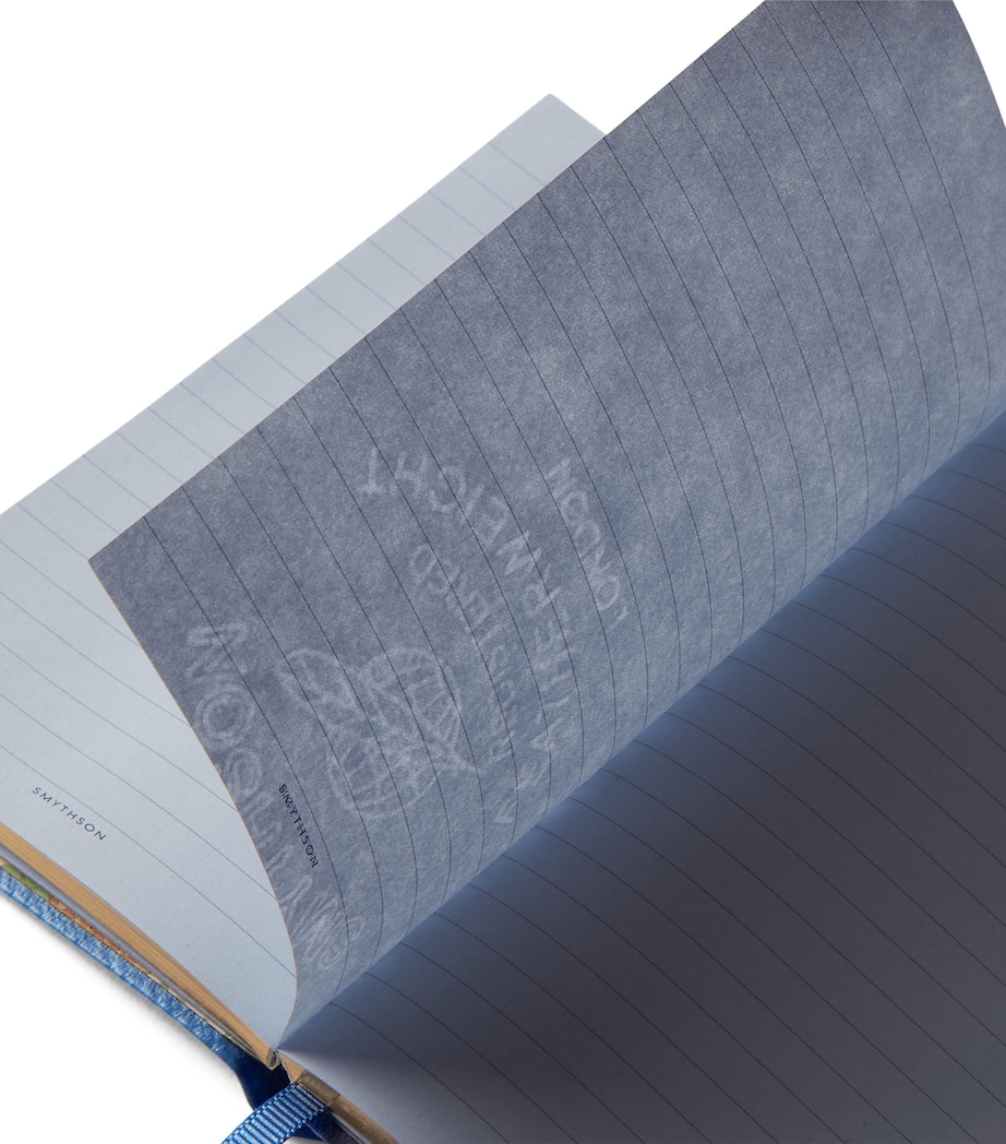 Smythson x Peter Rabbit Panama Leather Notebook Nile Blue Image 3