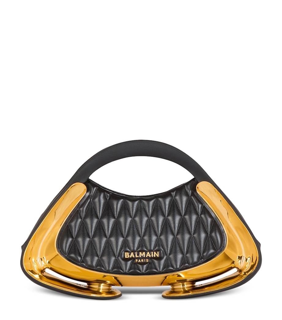 Balmain Small Jolie Madame Top-Handle Bag Ead Noir/or Image 1