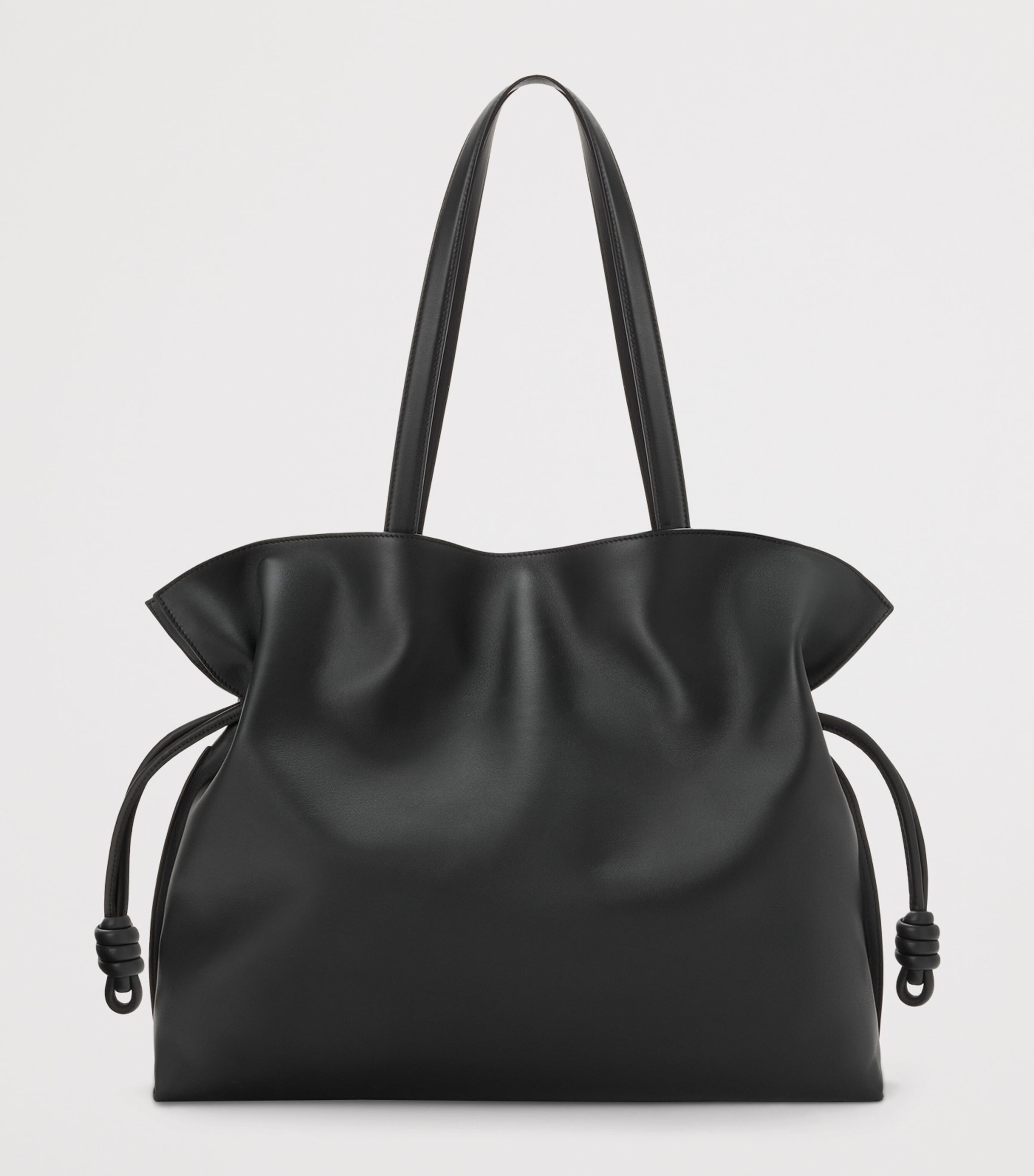 LOEWE Black x Albers Leather Flamenco Purse | Harrods US