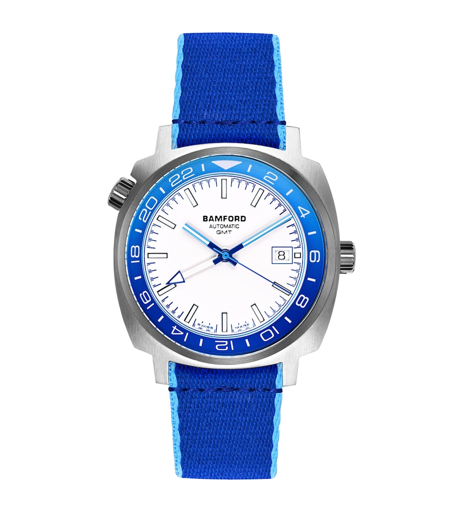 Stainless Steel GMT Summer +2 Watch 40mm BLUE Image 1