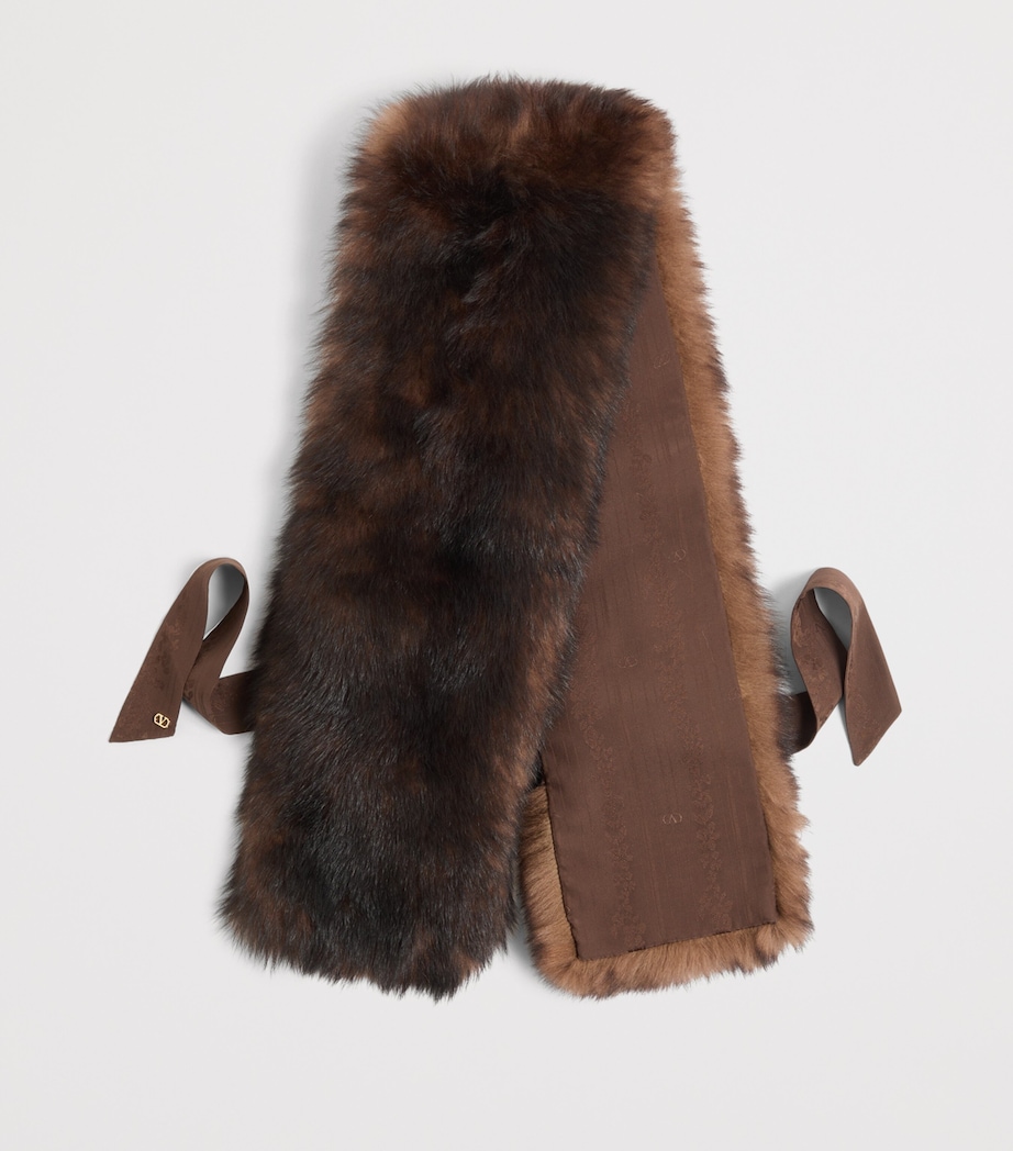 Valentino Garavani Fur Scarf Dqw Image 3