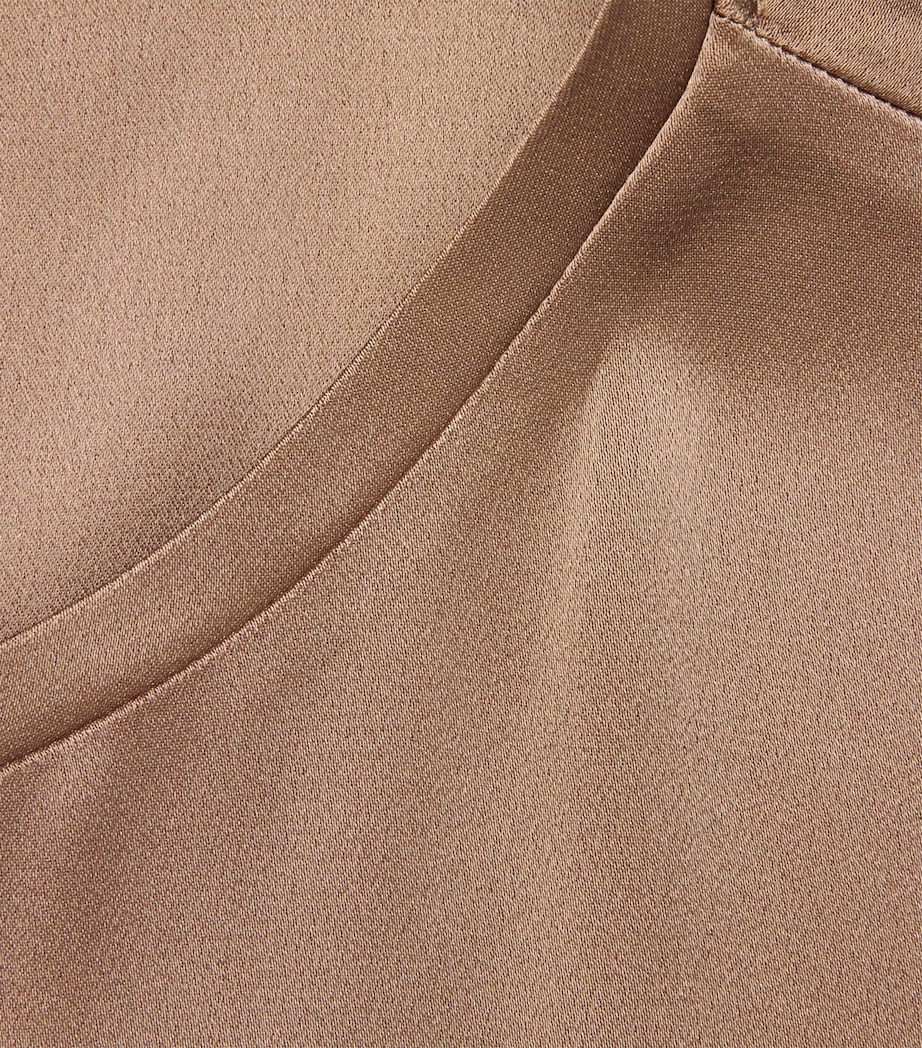 Satin Rebecca T-Shirt CAMEL Image 5