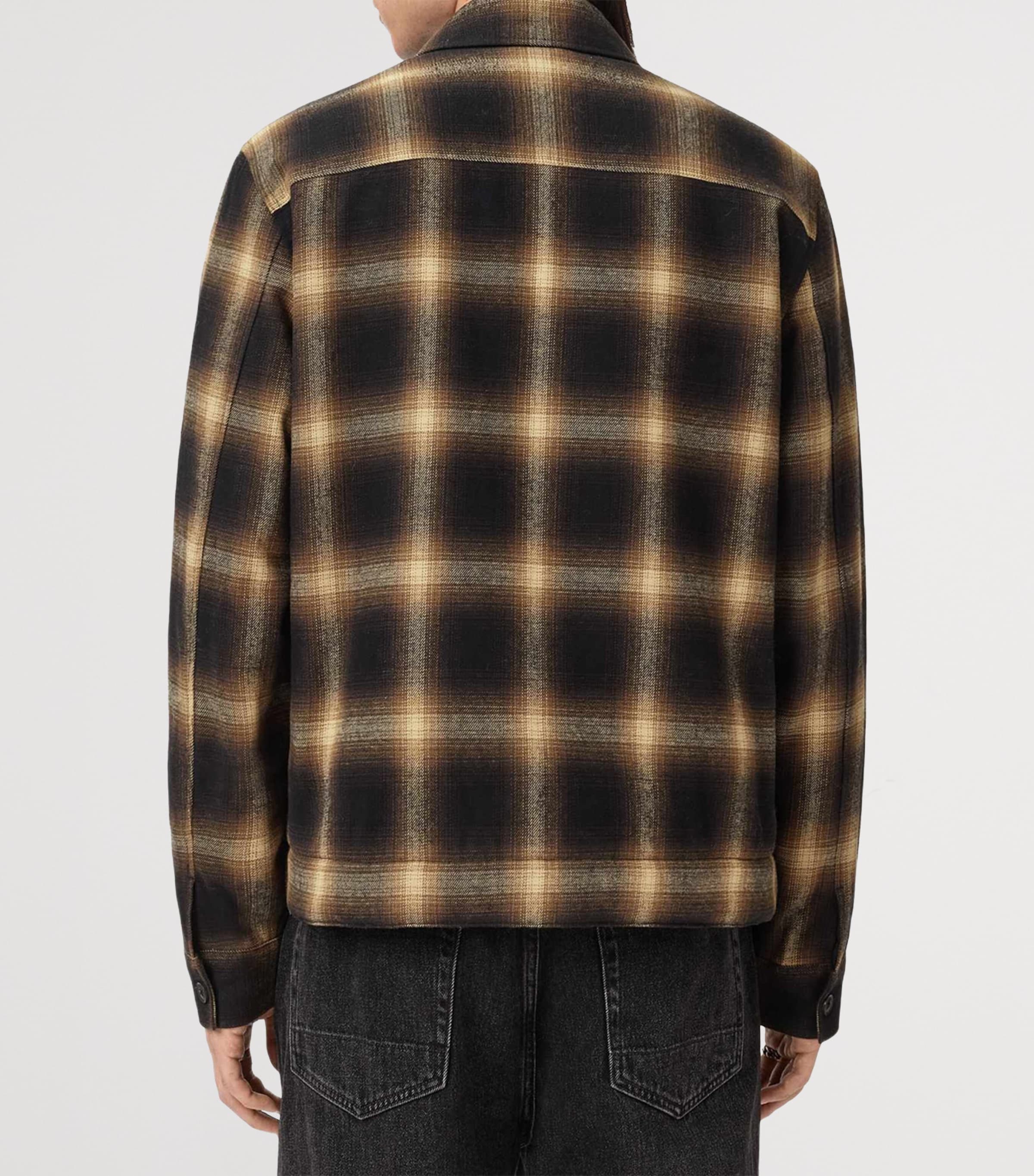 Organic Cotton Check Mathers Jacket TRAIL BROWN Image 7