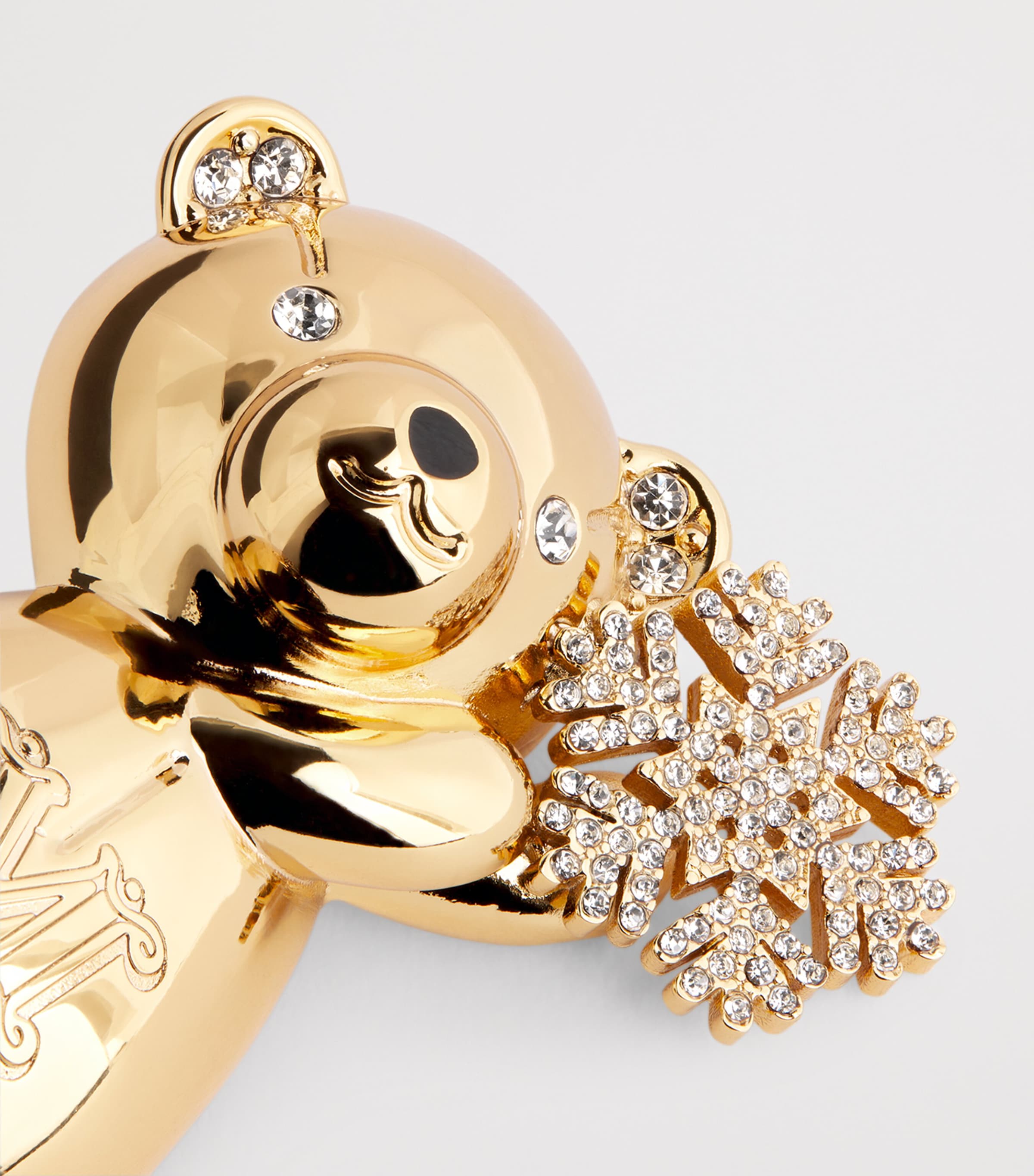 Teddy Bear Brooch GOLD Image 4