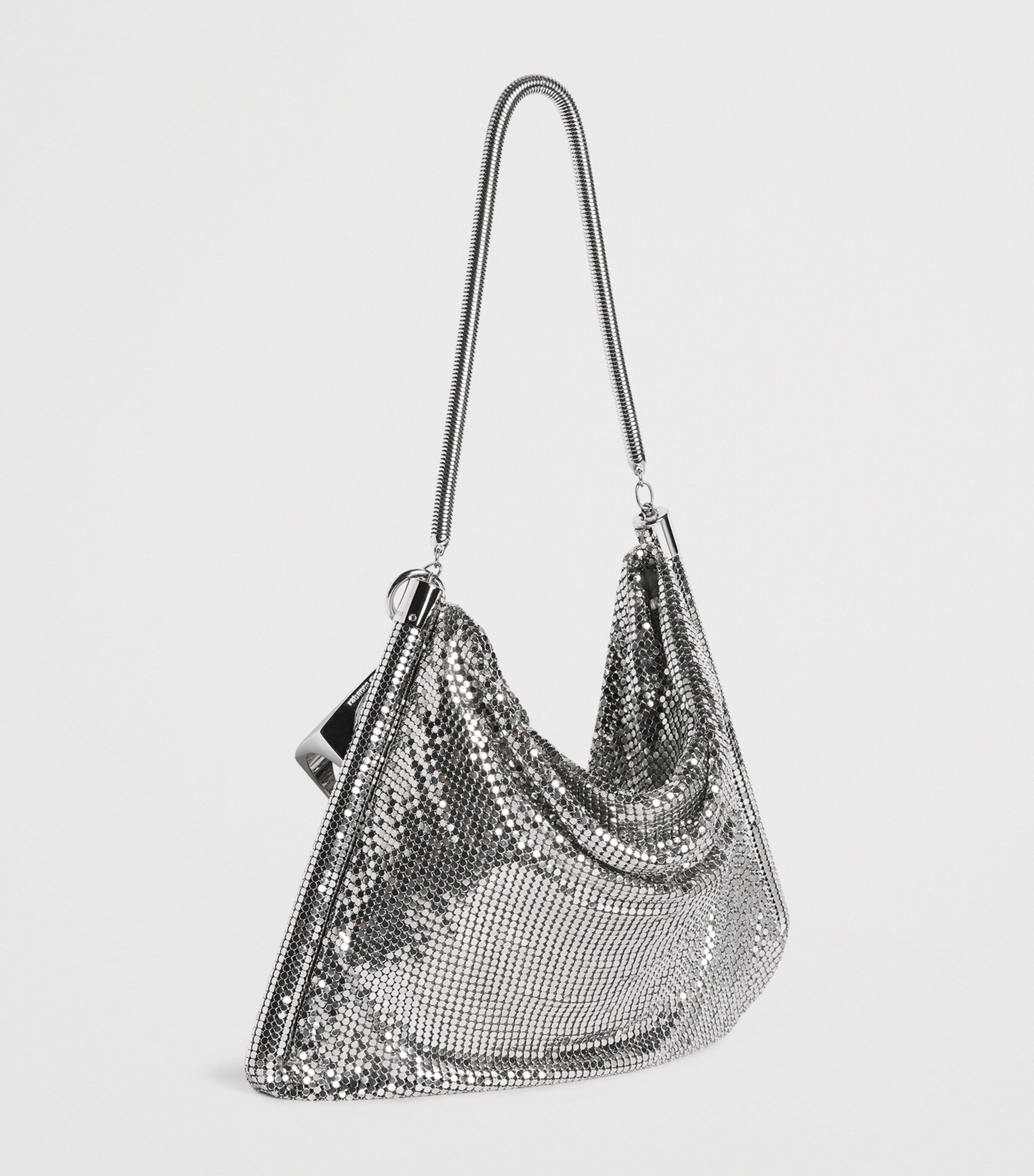 Rabanne Chainmail Shoulder Bag Silver Image 3