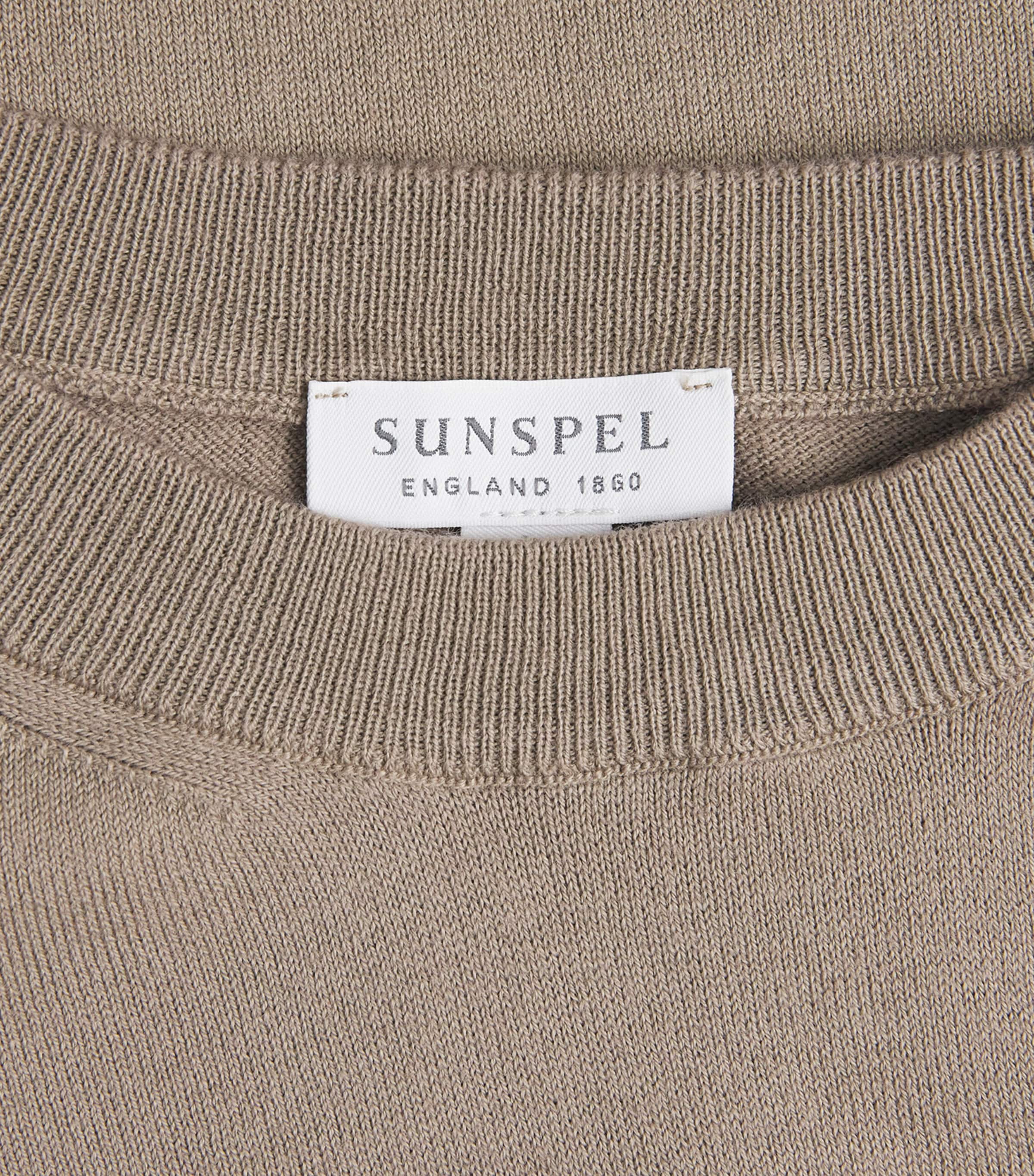 Cotton Lightweight Crew-Neck Sweater WHDC DARK STONE Image 5