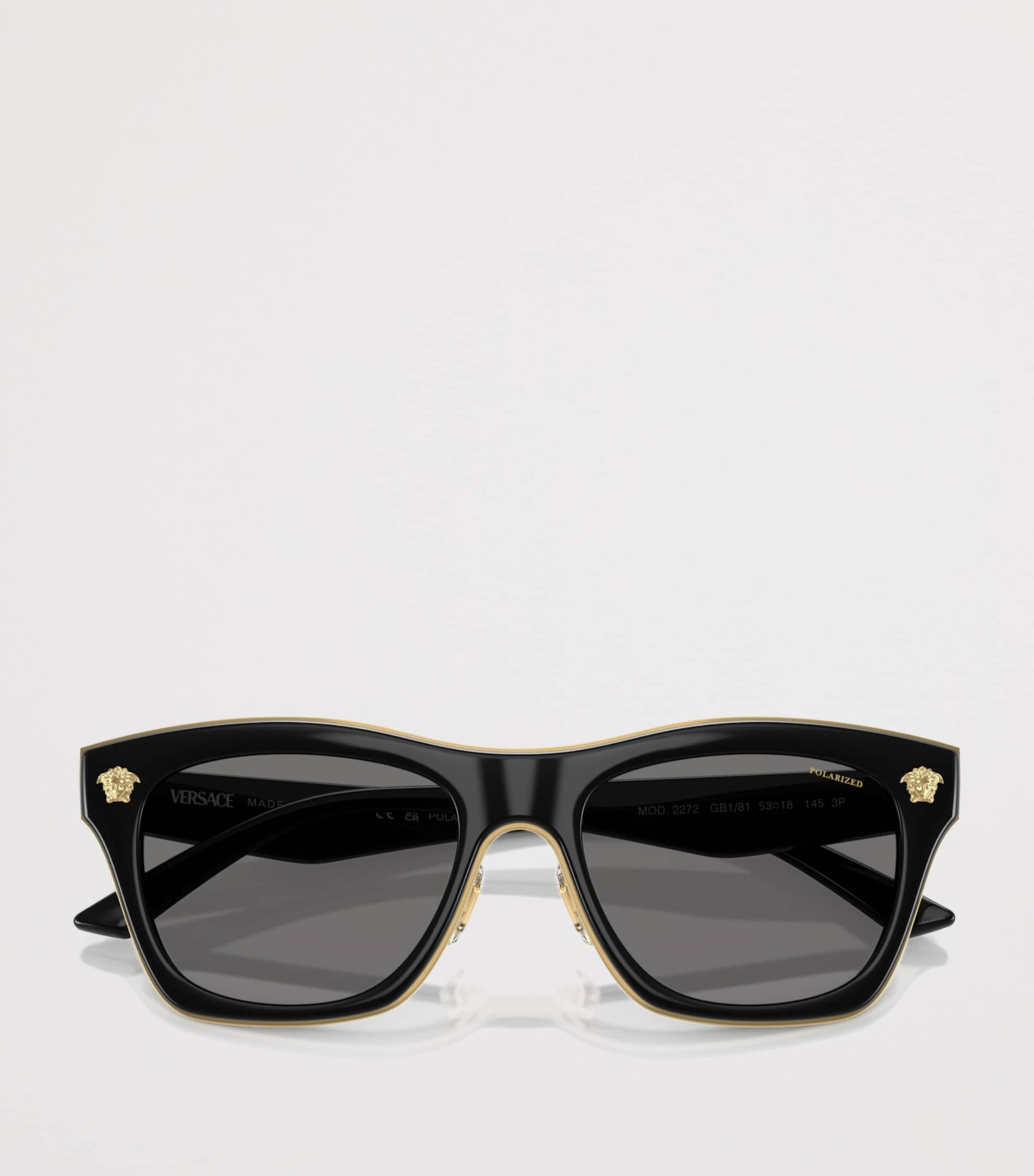 Versace Square Medusa Sunglasses Black Image 5