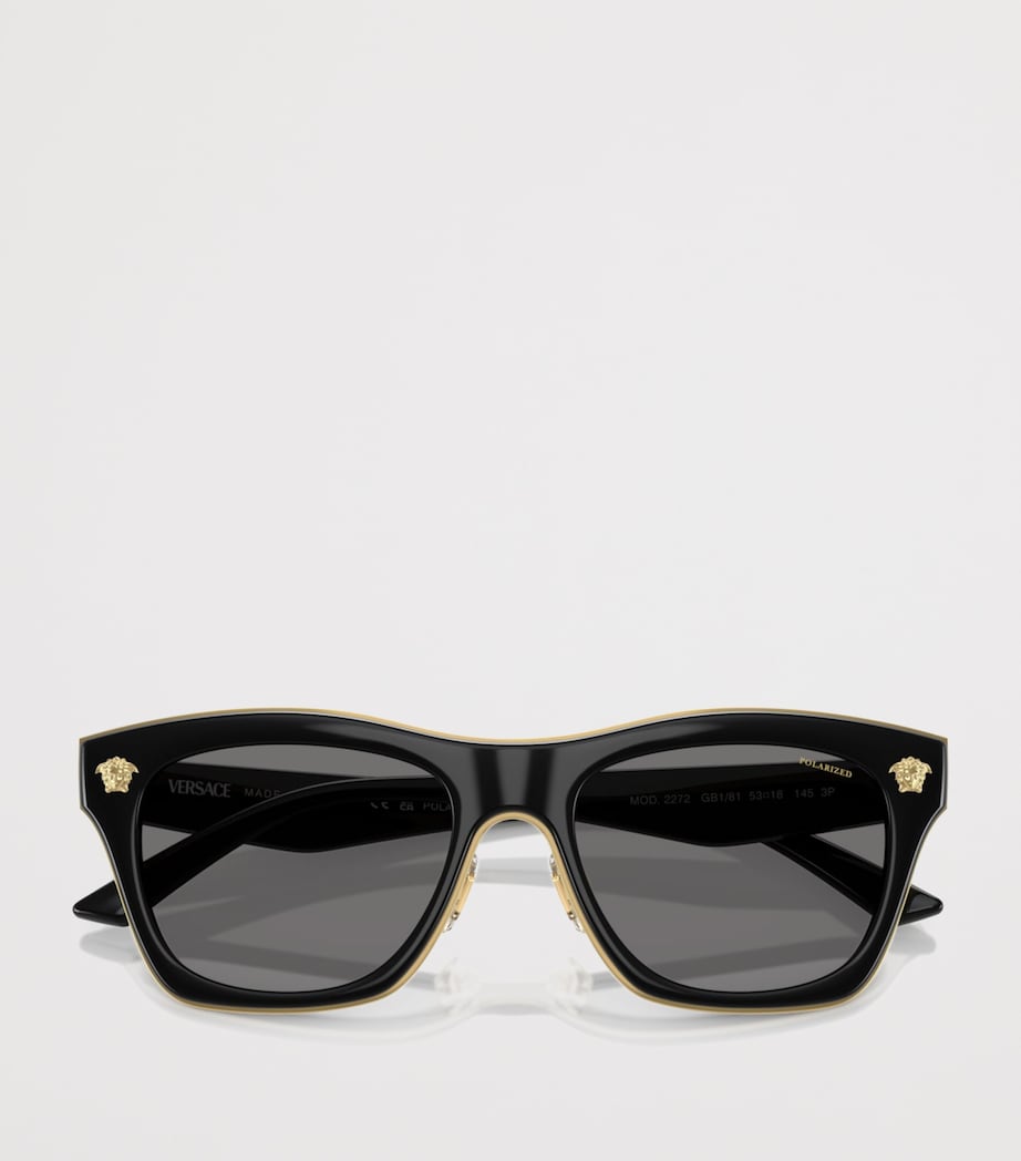 Versace Square Medusa Sunglasses Black Image 5