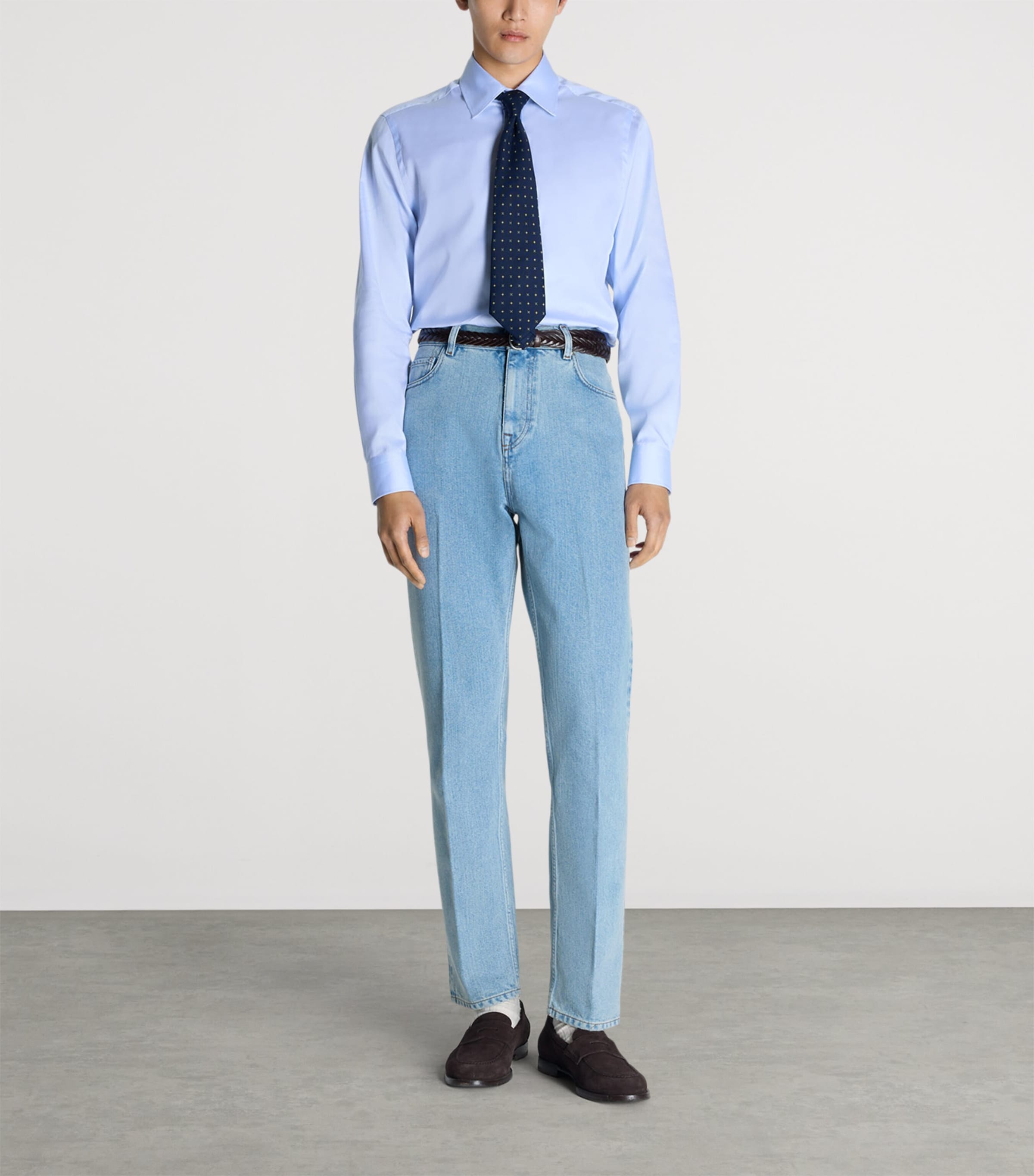 Dunhill Mens Giza Cotton Formal Shirt Image 2