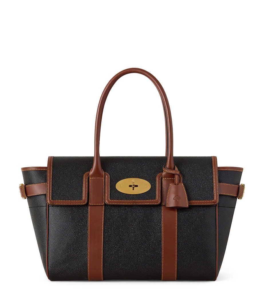Mulberry Bayswater Shoulder Bag Black Cognac Image 1