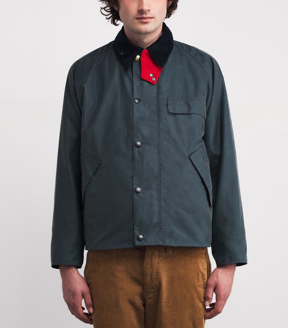 x Paul Smith Transport Waxed Jacket DARK SLATE Image 3