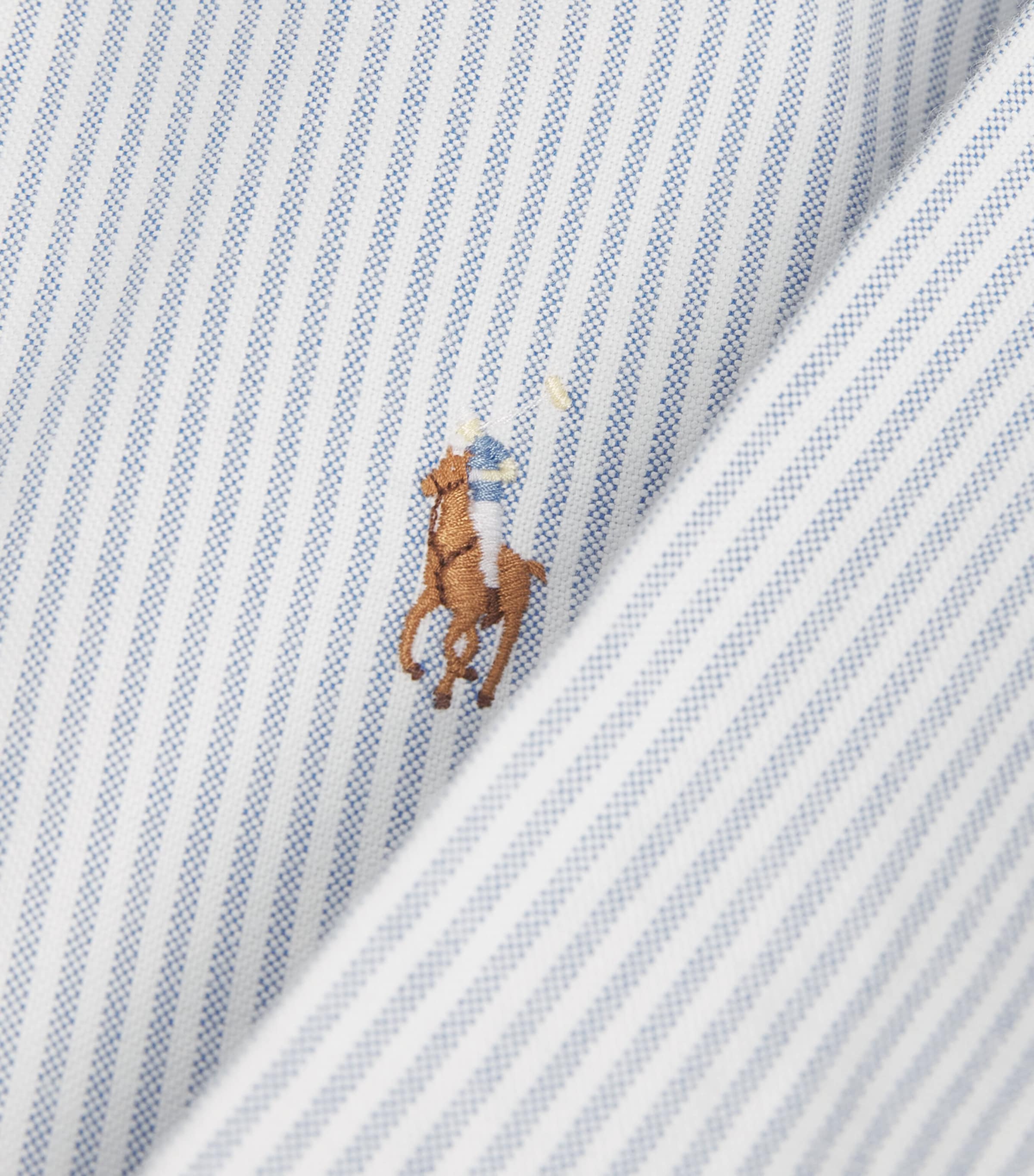 Cotton Stripe Oxford Shirt BLUE WHITE STRIPE Image 5