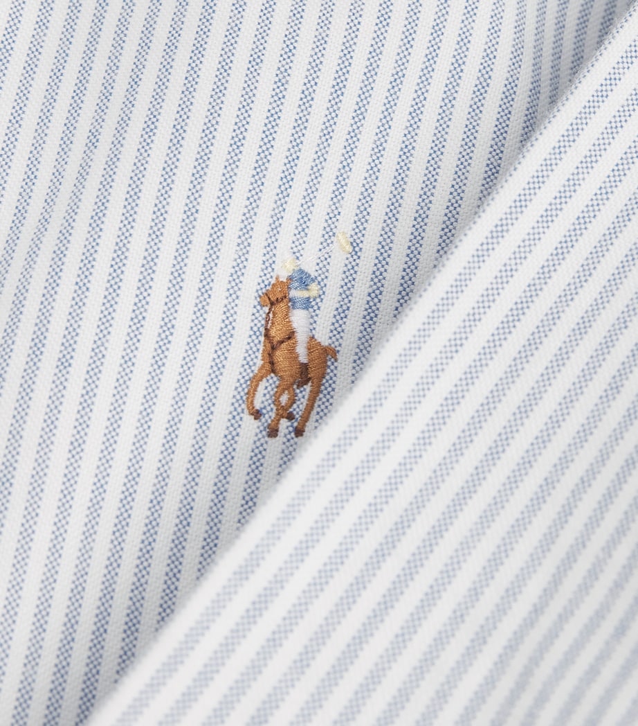 Cotton Striped Oxford Shirt BLUE WHITE STRIPE Image 5