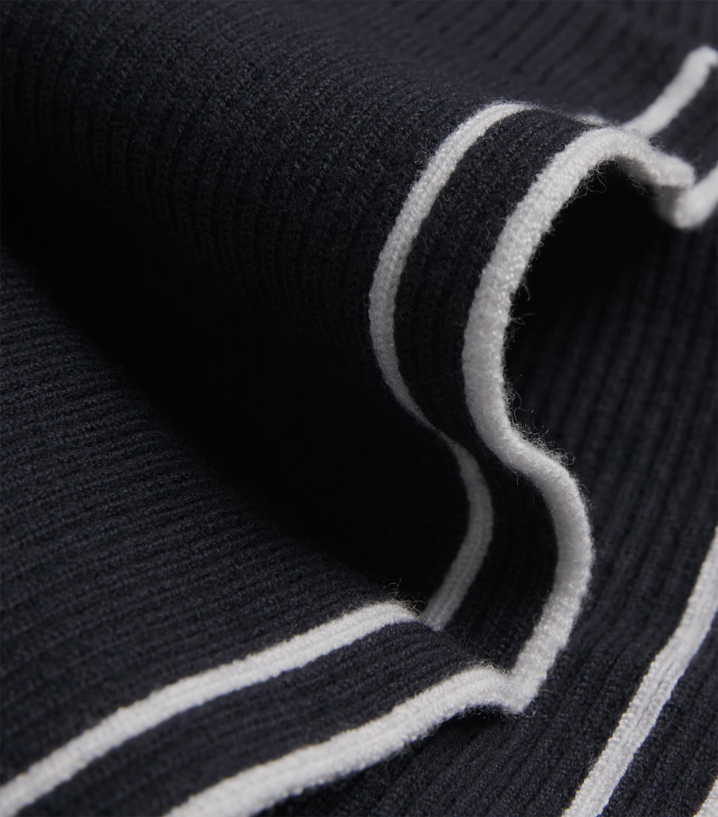 Peplum-Hem Cardigan NAVY Image 5