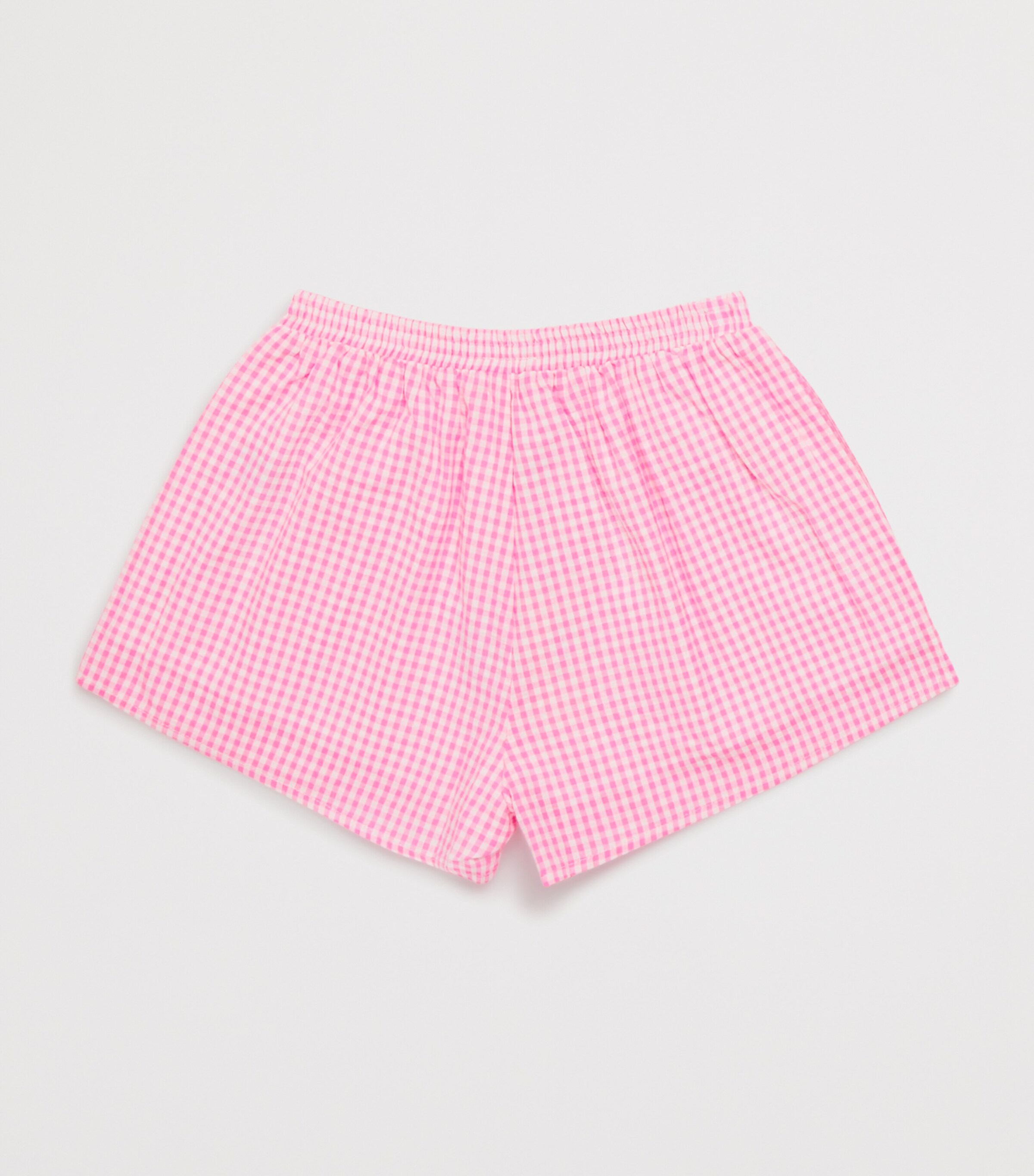 Cotton Gingham Elara Shorts (3-16 Years) PINK GINGHAM Image 2