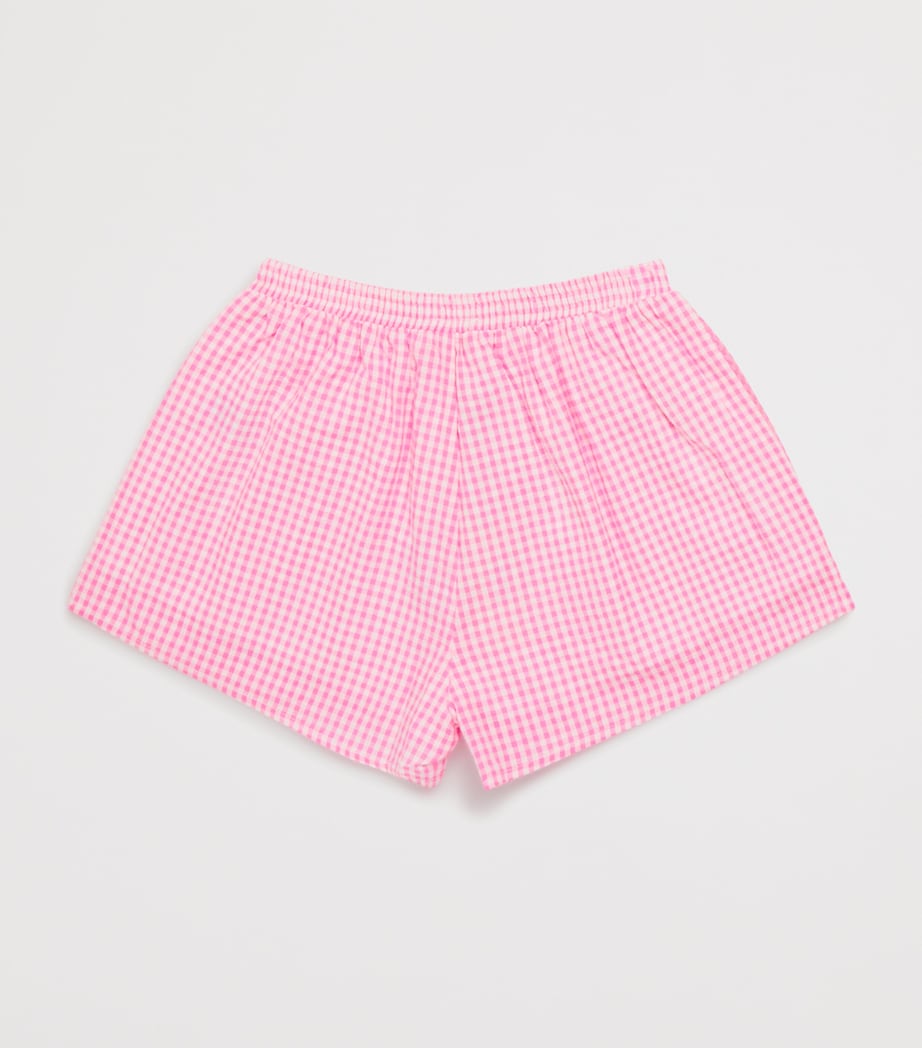 Cotton Gingham Elara Shorts (3-16 Years) PINK GINGHAM Image 2