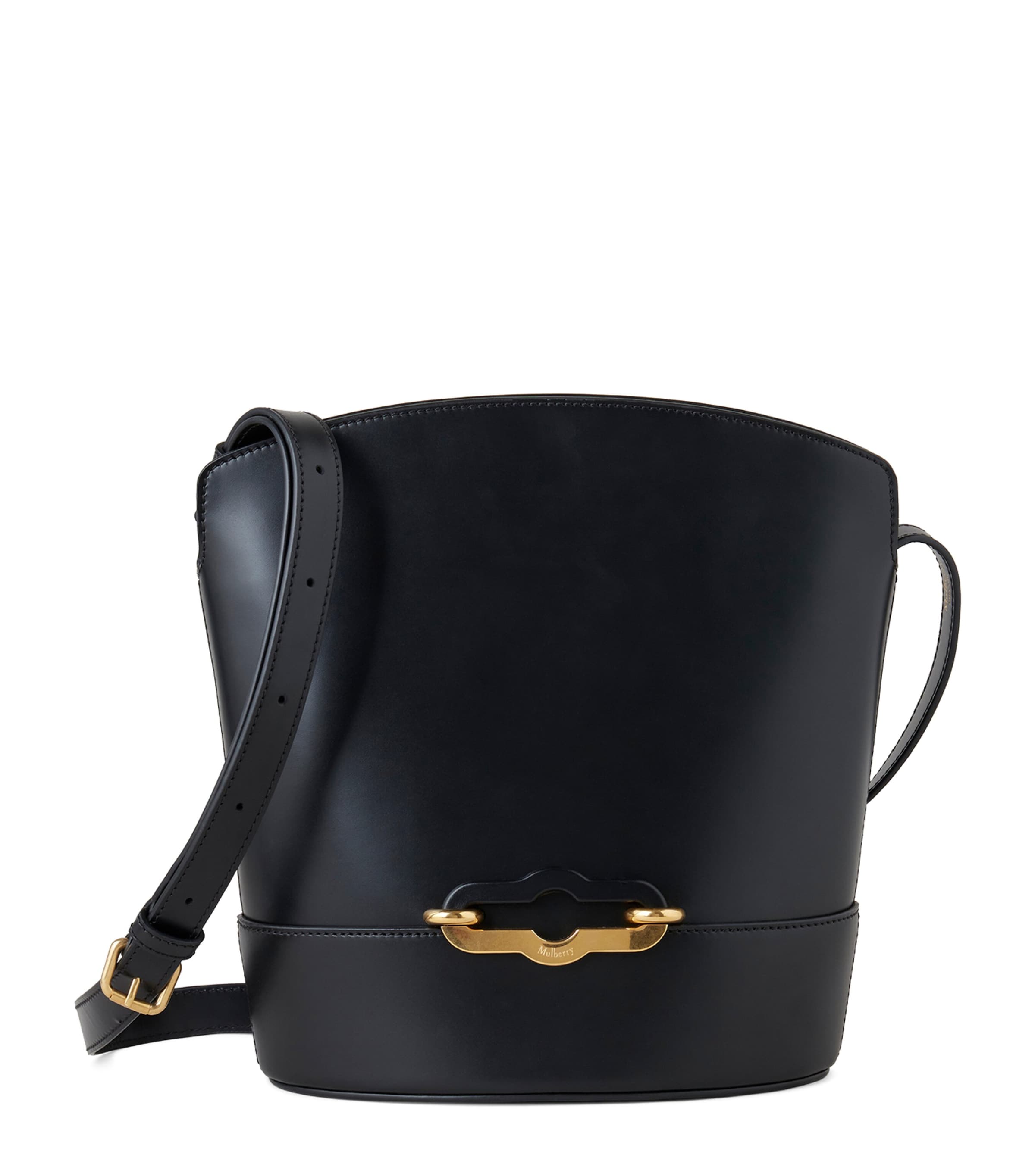 Shop Mulberry Leather Pimlico Bucket Bag In Black