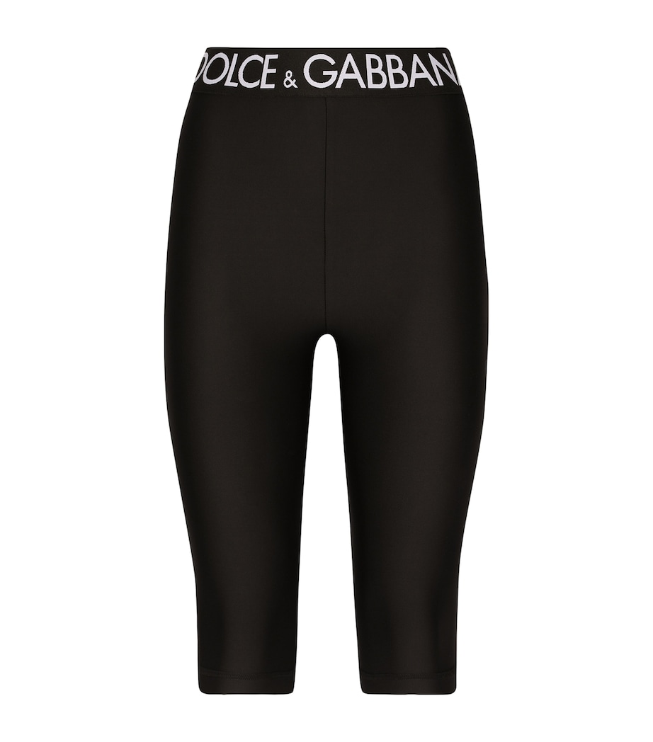 Logo Waistband Short Leggings N0000-BLACK Image 1