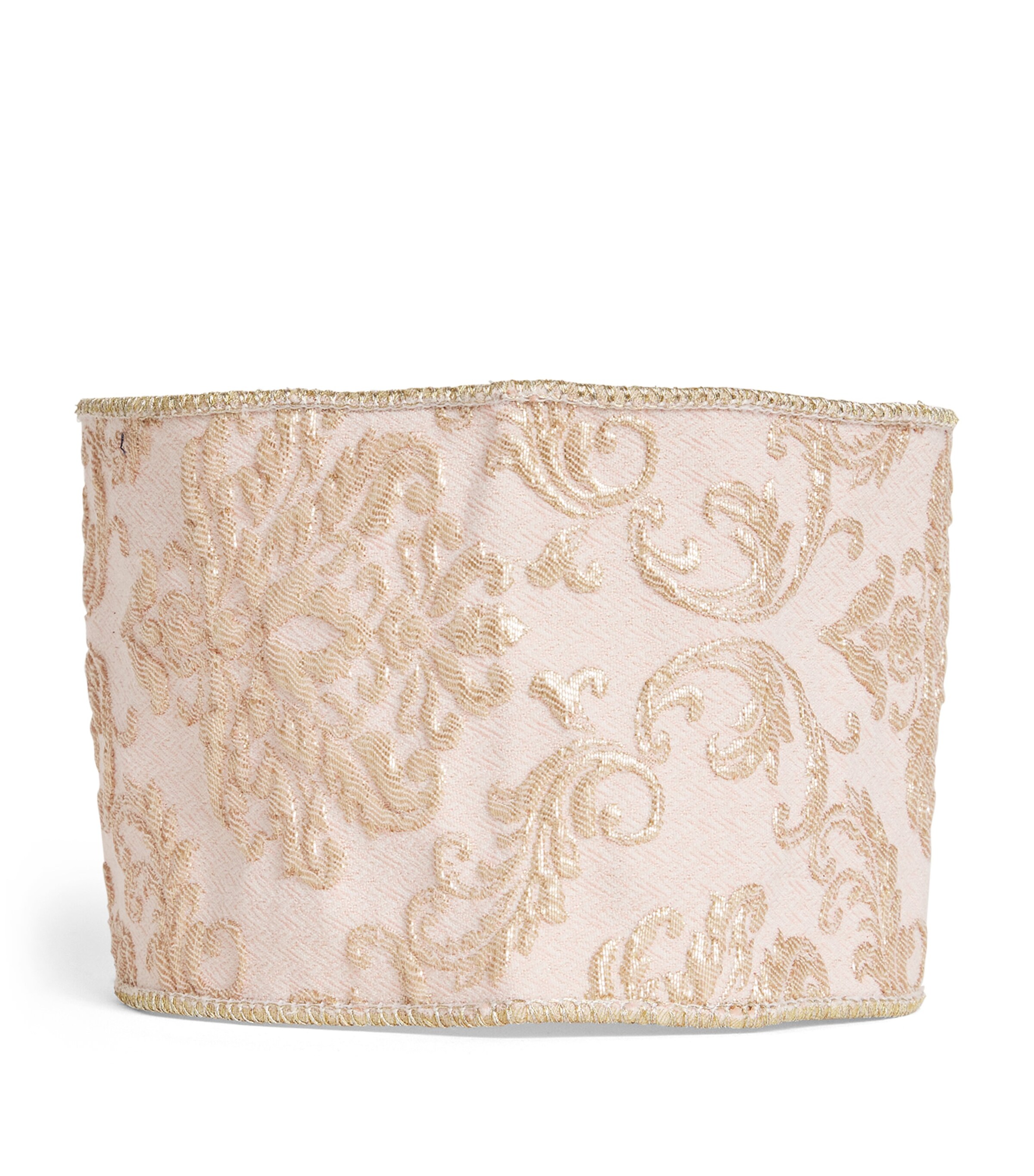 Harrods Embroidered Jacquard Ribbon In Neutral