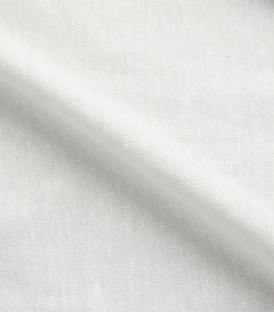 Eton Mens Cotton Polo Shirt Light Grey Image 6