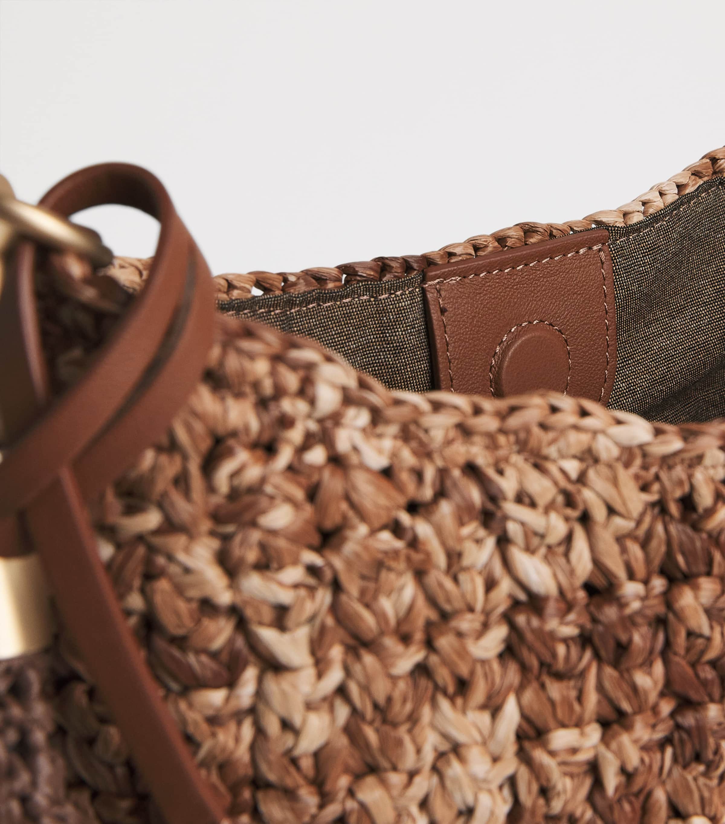 Eleventy Raffia Woven Shoulder Bag Vicuna Image 6