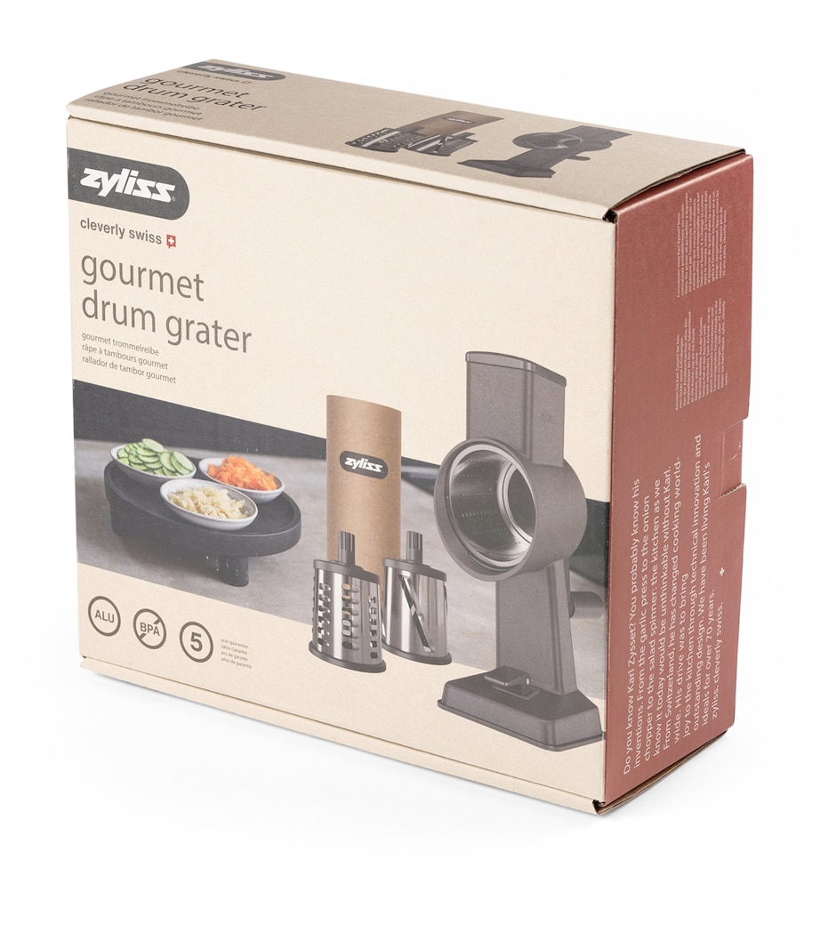 Gourmet Drum Grater Set GREY/ BLACK Image 3