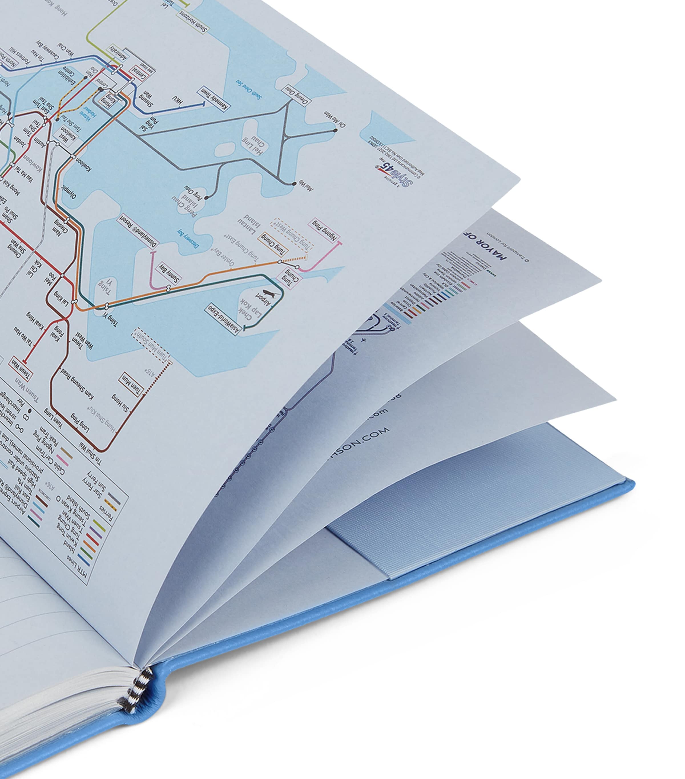 Leather Soho A5 2026 Diary NILE BLUE SS21 Image 6