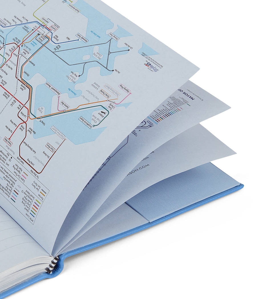 Leather Soho A5 2026 Diary NILE BLUE SS21 Image 6