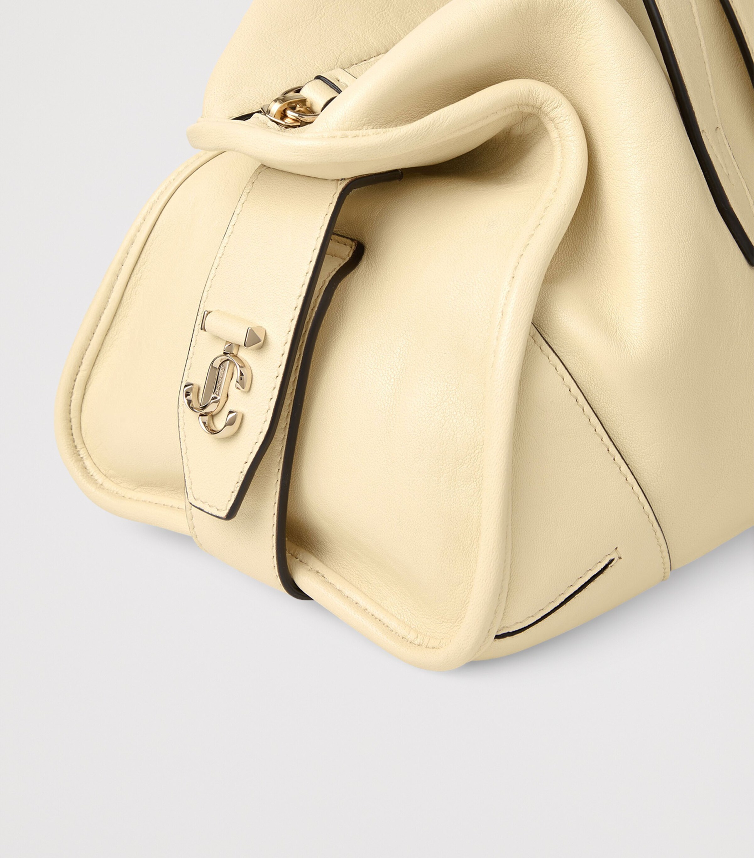 Medium Leather Bar Holdall Bag BUTTERMILK/SHINY GOL Image 5