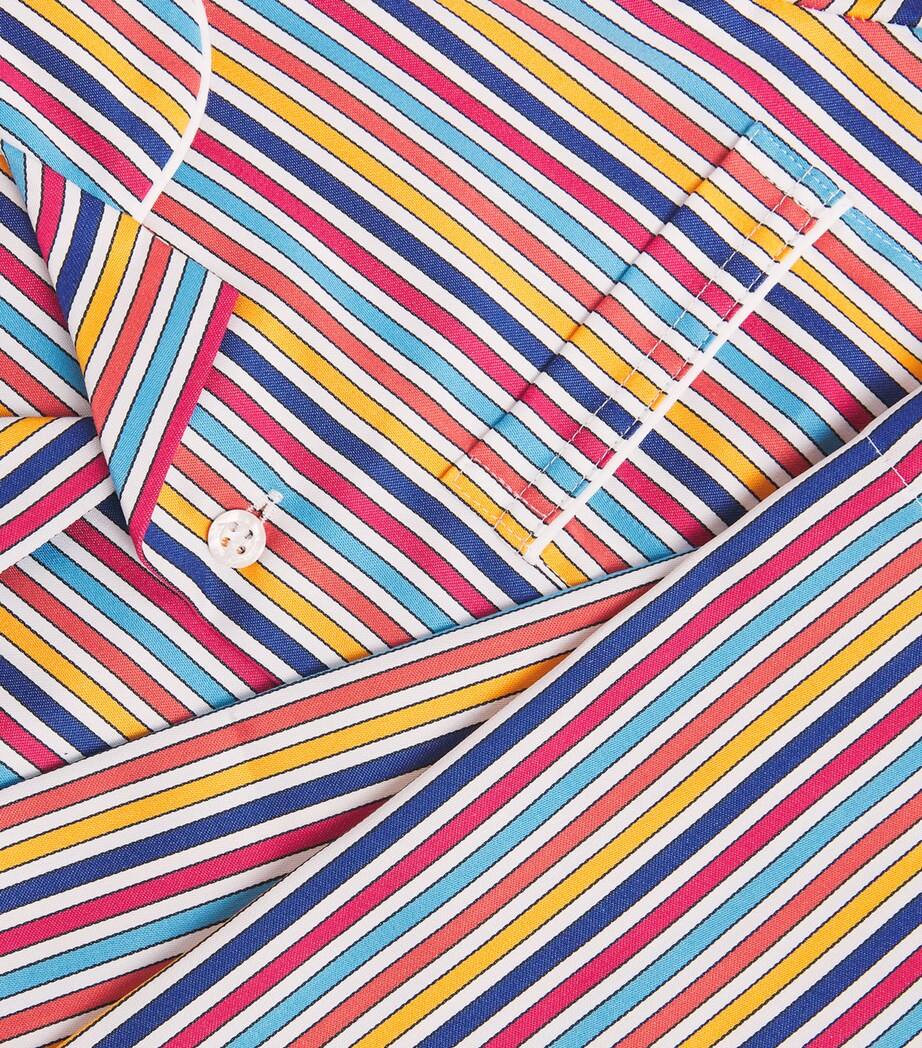 Derek Rose Kids Cotton Stripe Dr Wellington Pyjama Set (3-12 Years) Image 4