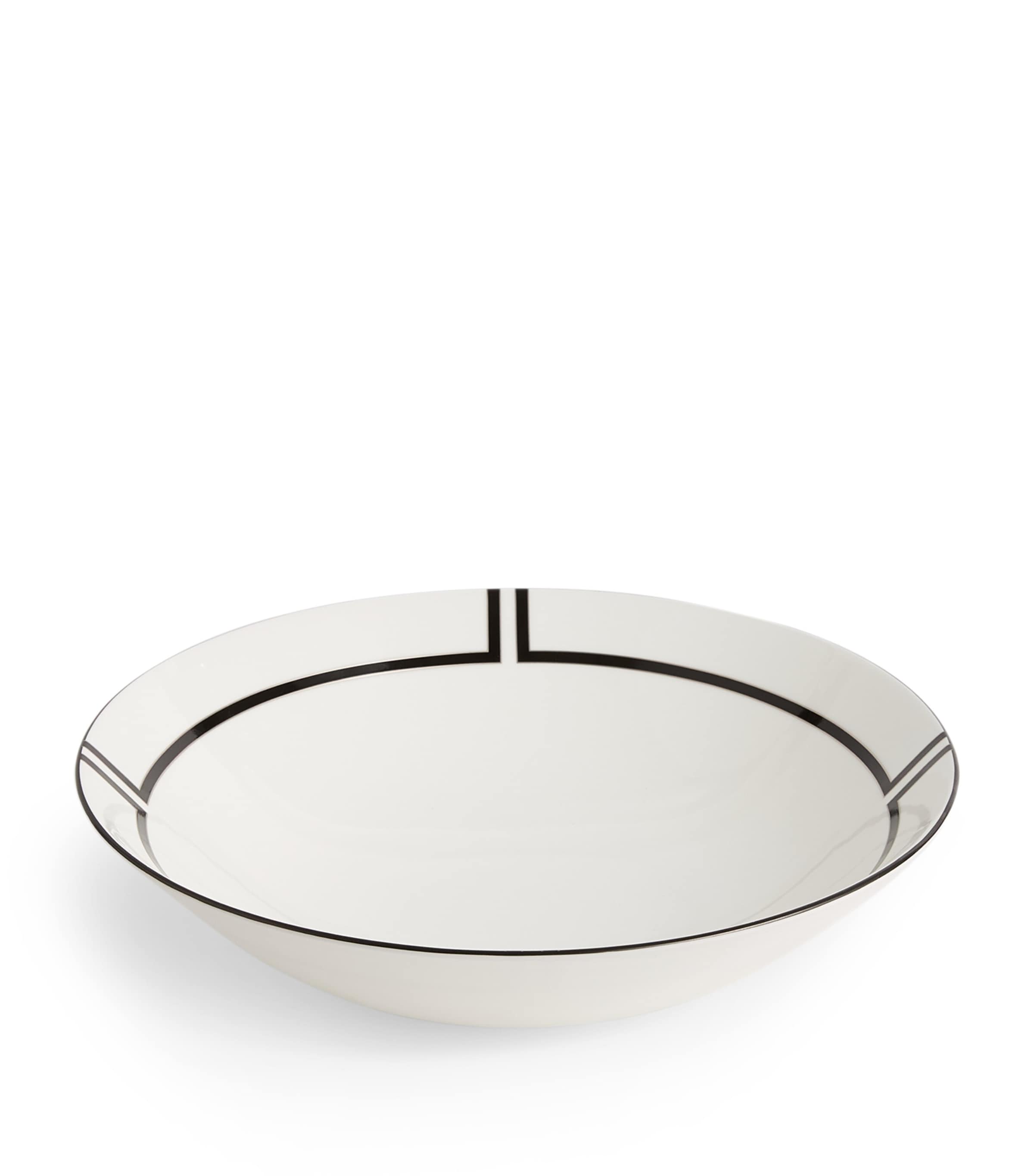 Wedgwood x Vera Wang Luxe Graphite Round Serving Bowl (28.5cm) White Image 1