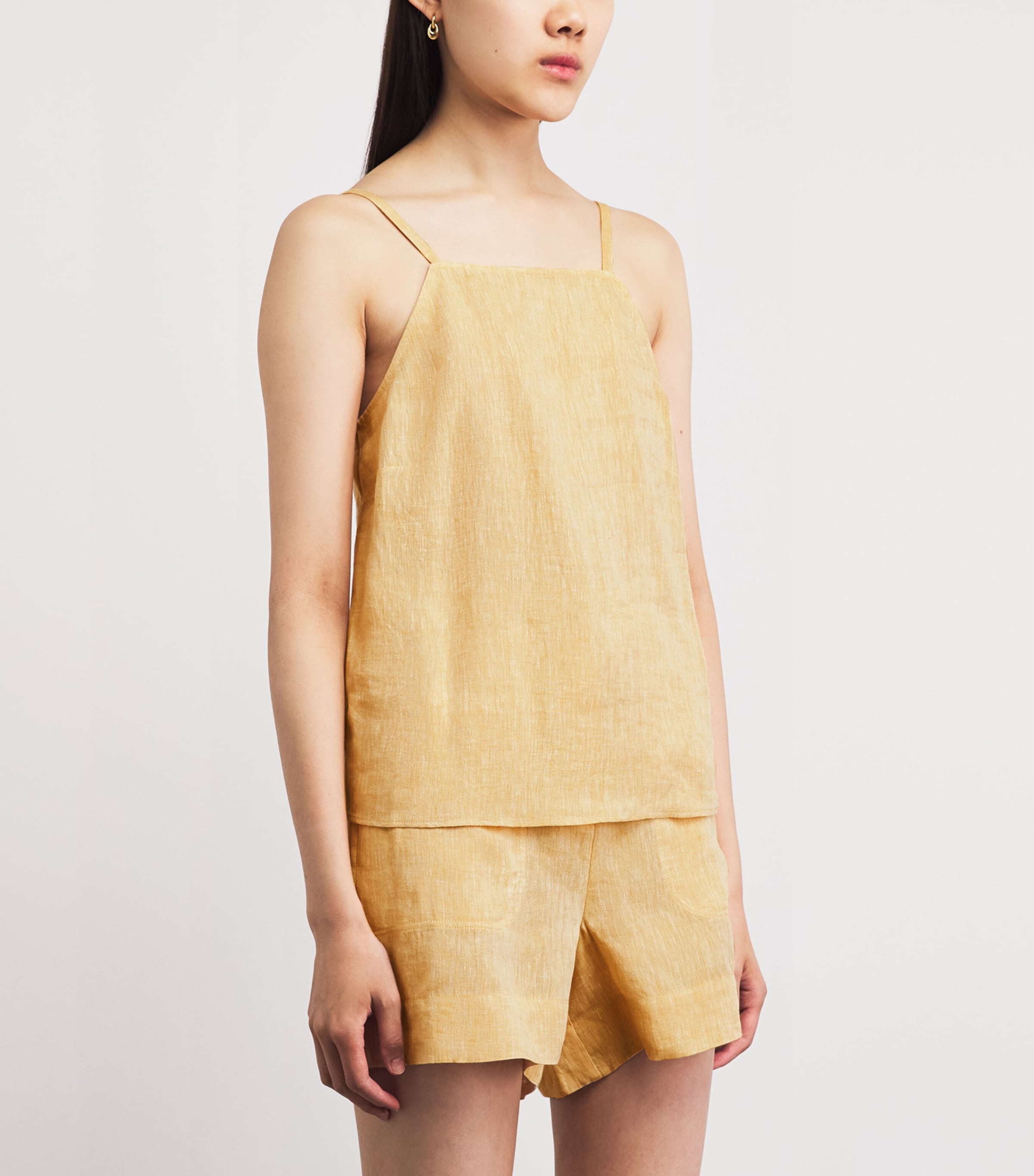 Eres Womens Linen Gentille Camisole Blouse Orge Image 4