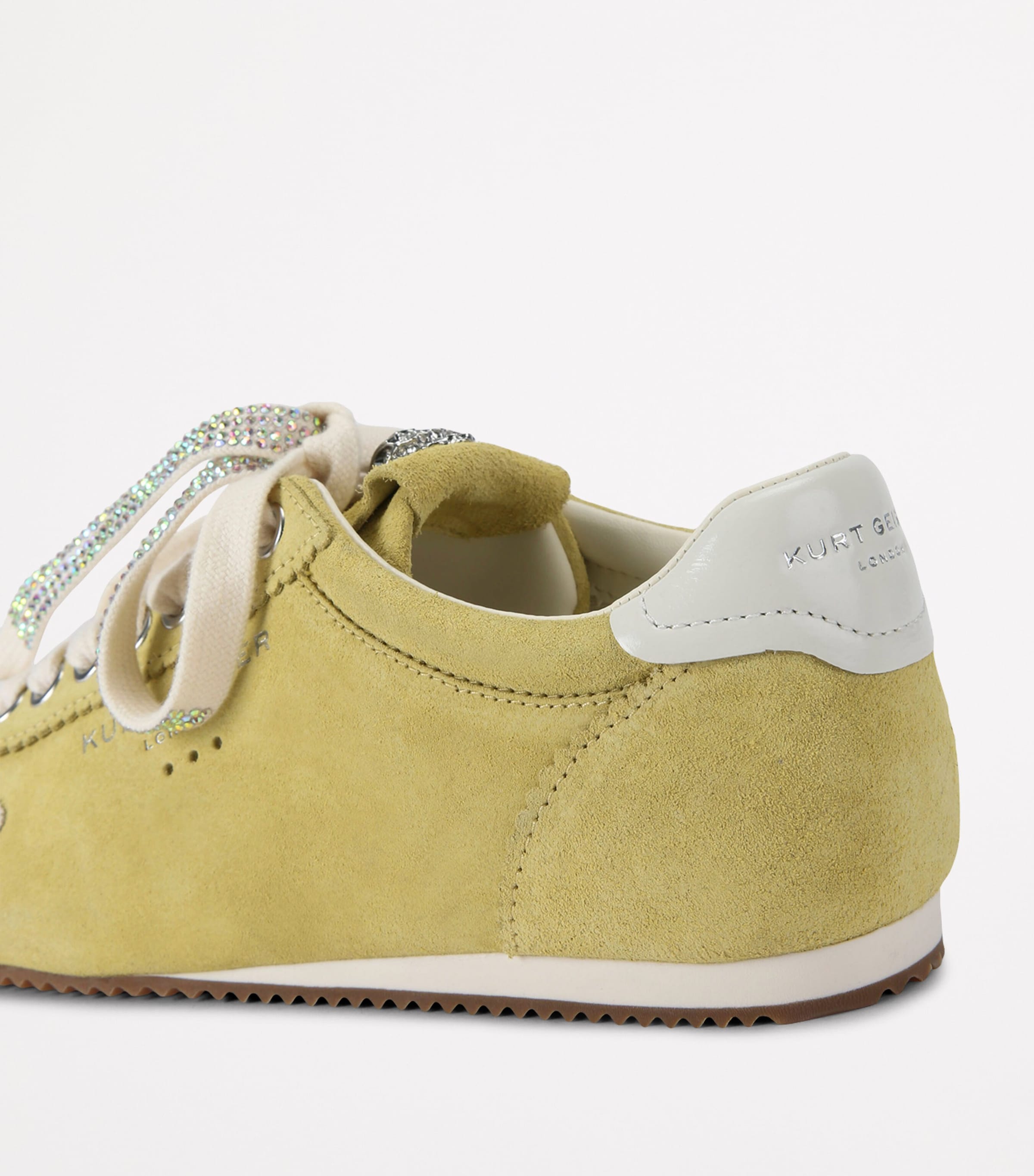 Kurt Geiger London Suede Islington Low-Top Sneakers Yellow Image 2