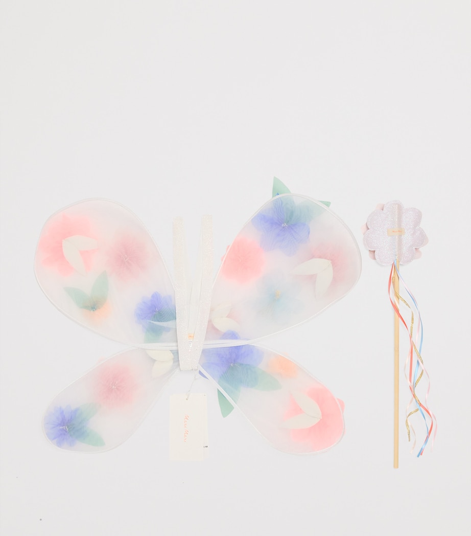 Organza Flowers Wings and Wand Set MULTI Image 2