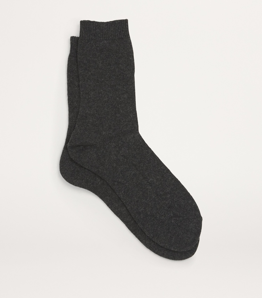 Wool-Blend Cosy Socks 3000 BLACK Image 2