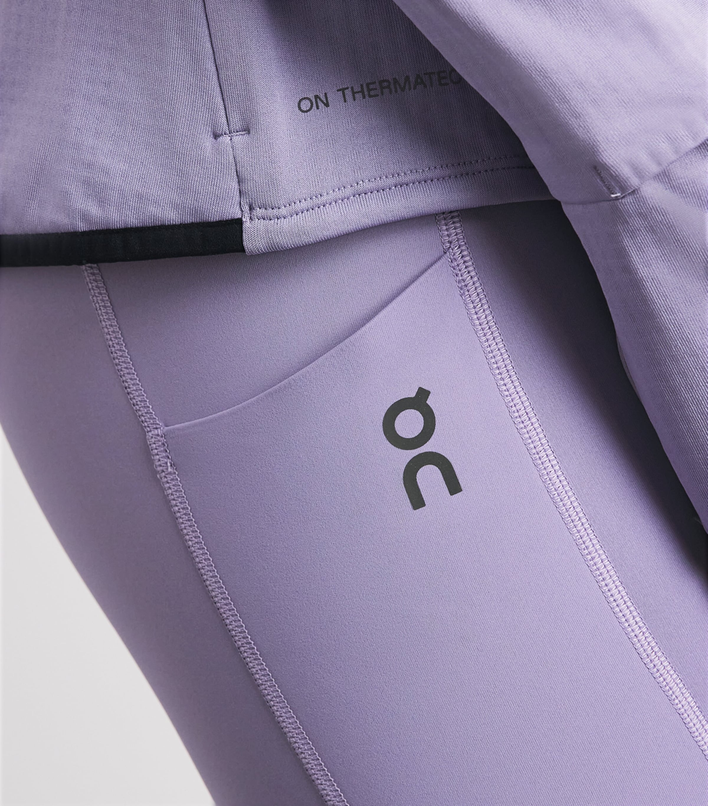 On Womens Winter Performance Leggings Mallow Image 3