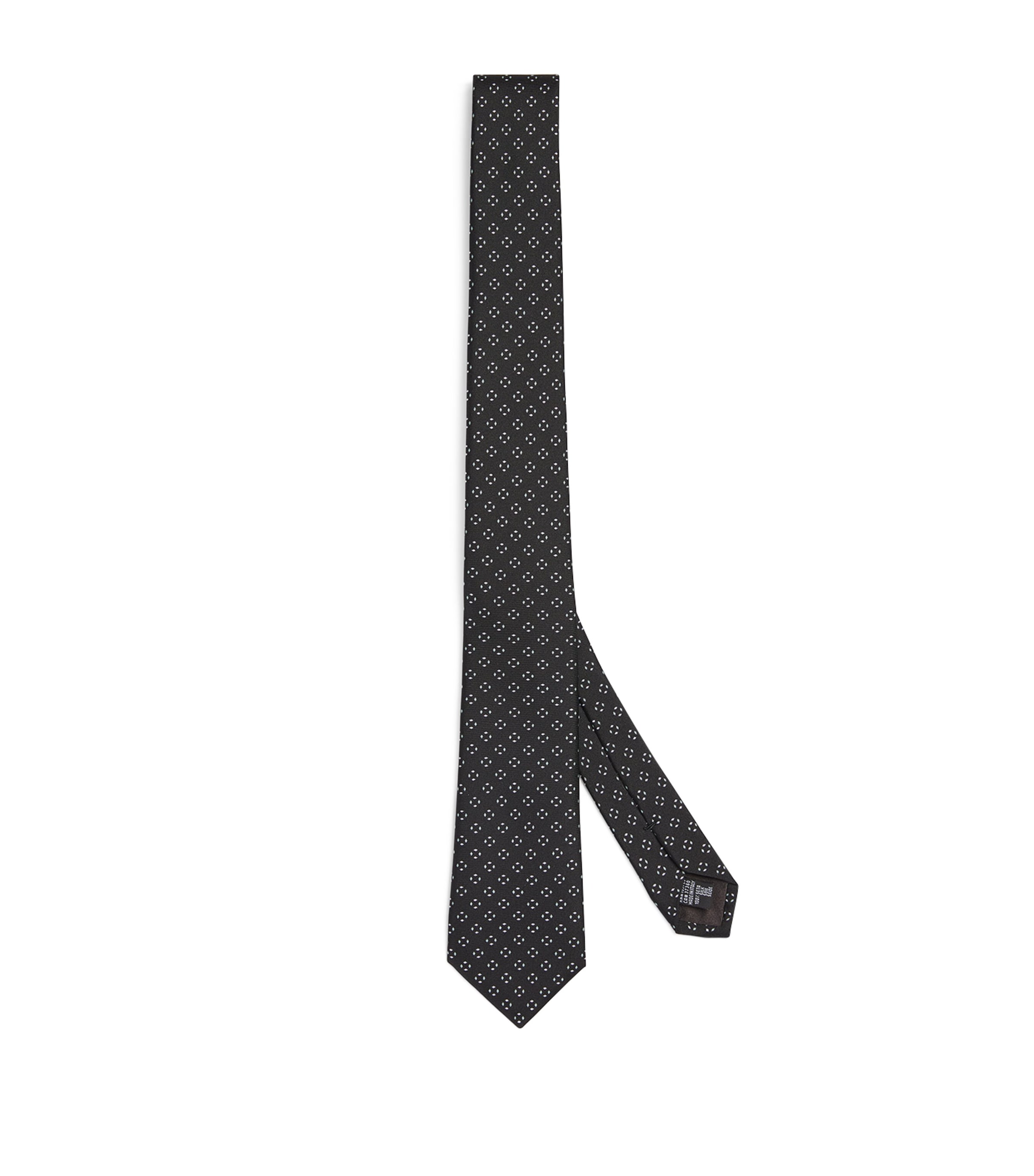 Giorgio Armani Silk Jacquard Tie In Black