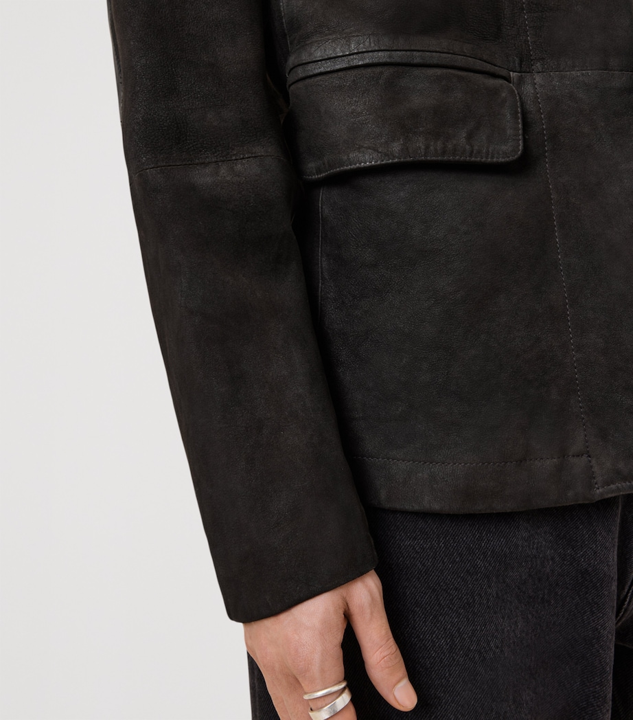 Leather Survey Blazer ANTHRACITE GREY Image 8